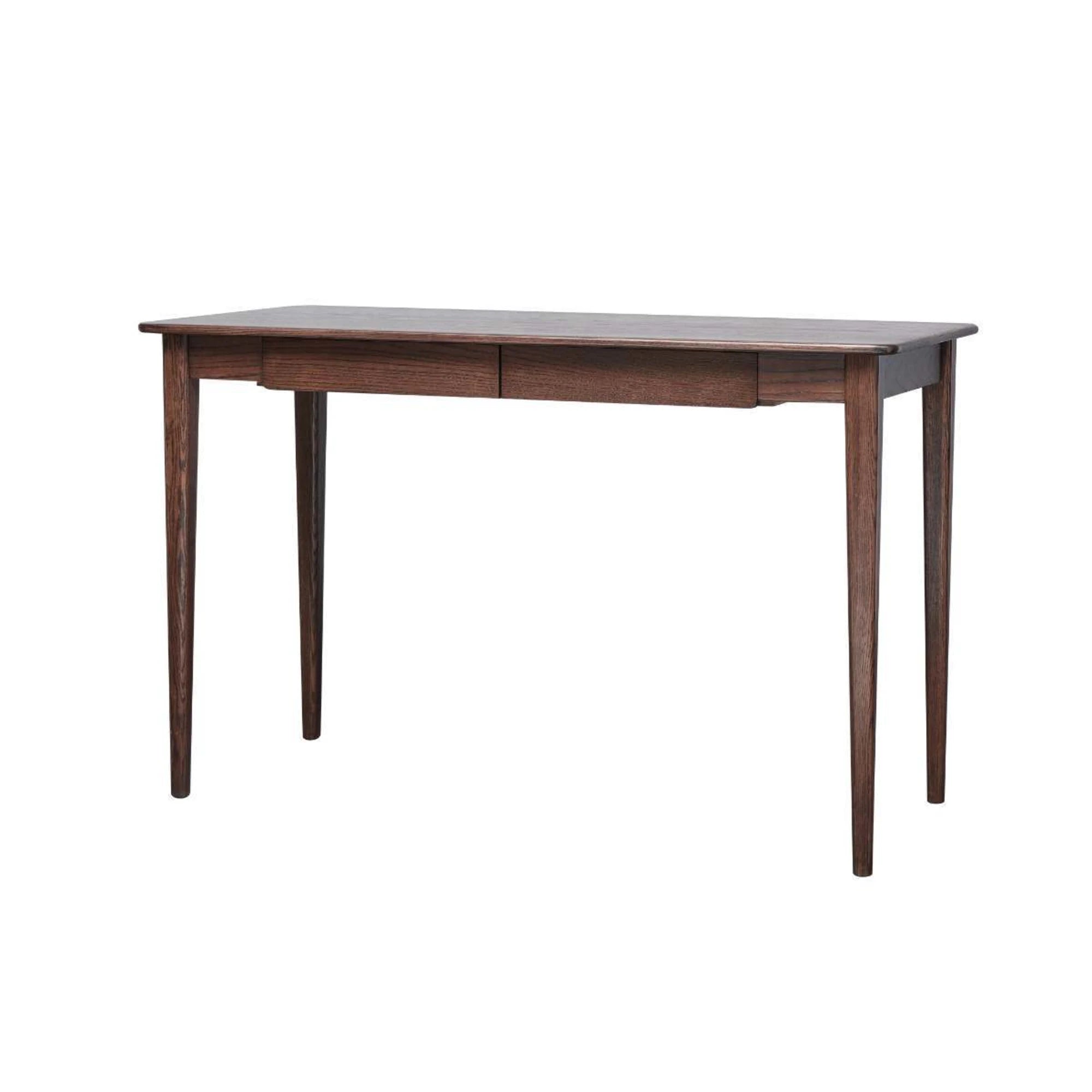 Solidwood Bailey Desk, Two Drawers, 120x53CM, Dark Wood