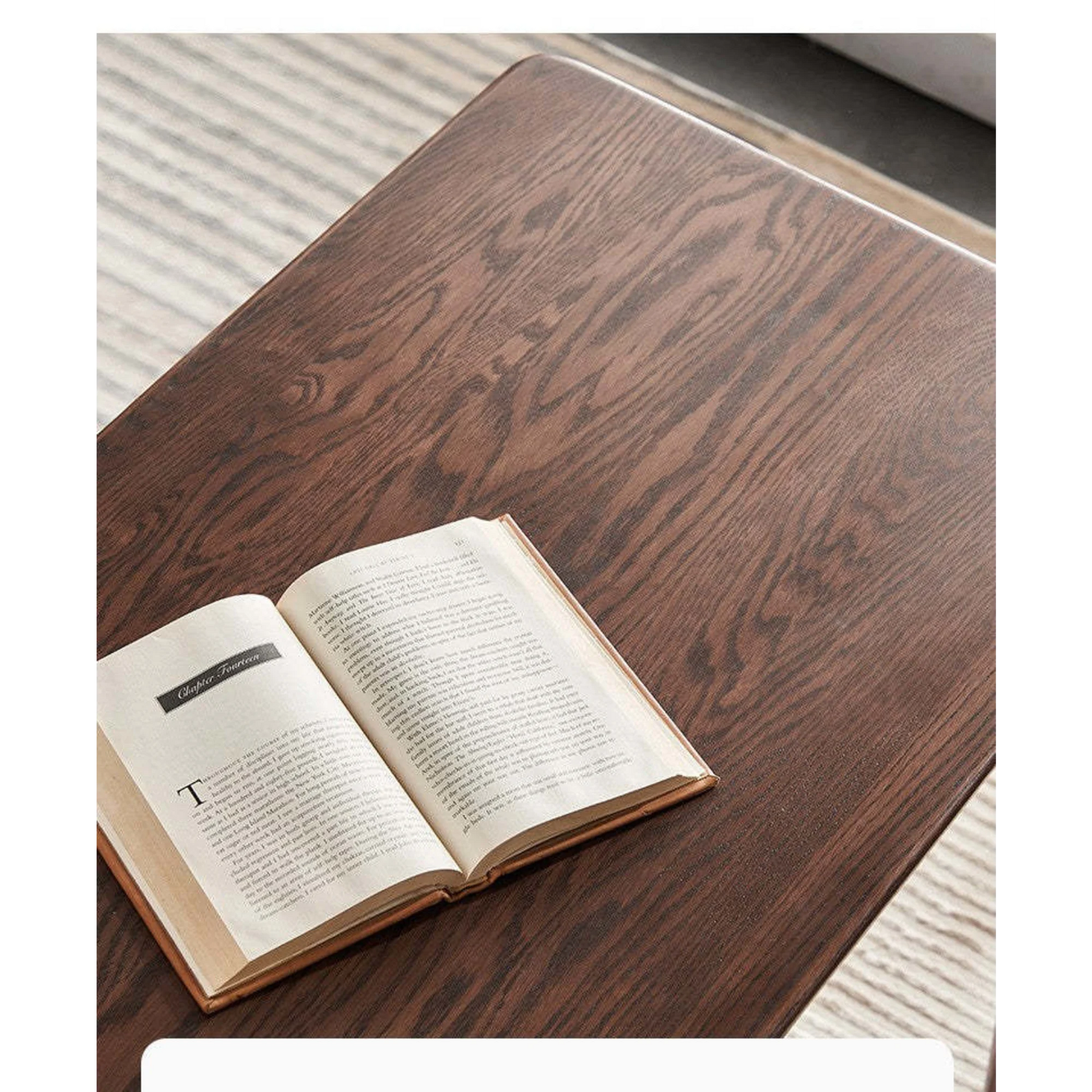 Solidwood Bailey Desk, Two Drawers, 120x53CM, Dark Wood