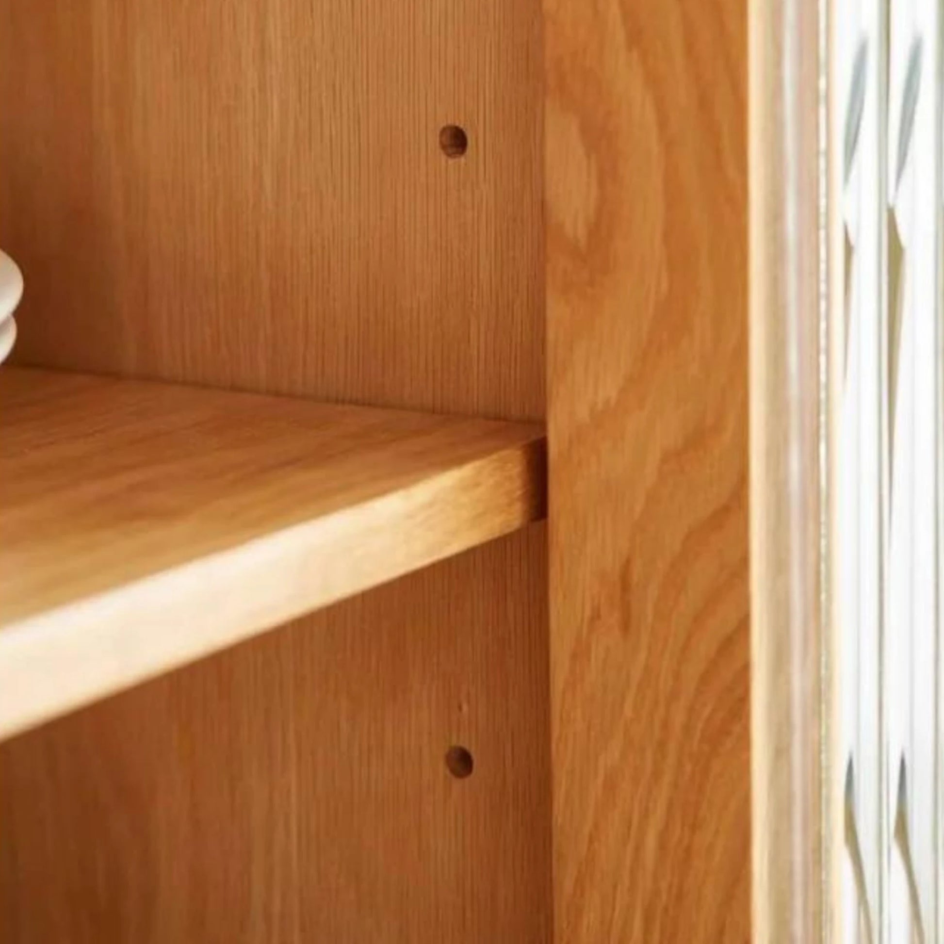 Solidwood Bailey Sideboard, 60x40X80CM, Natural Wood