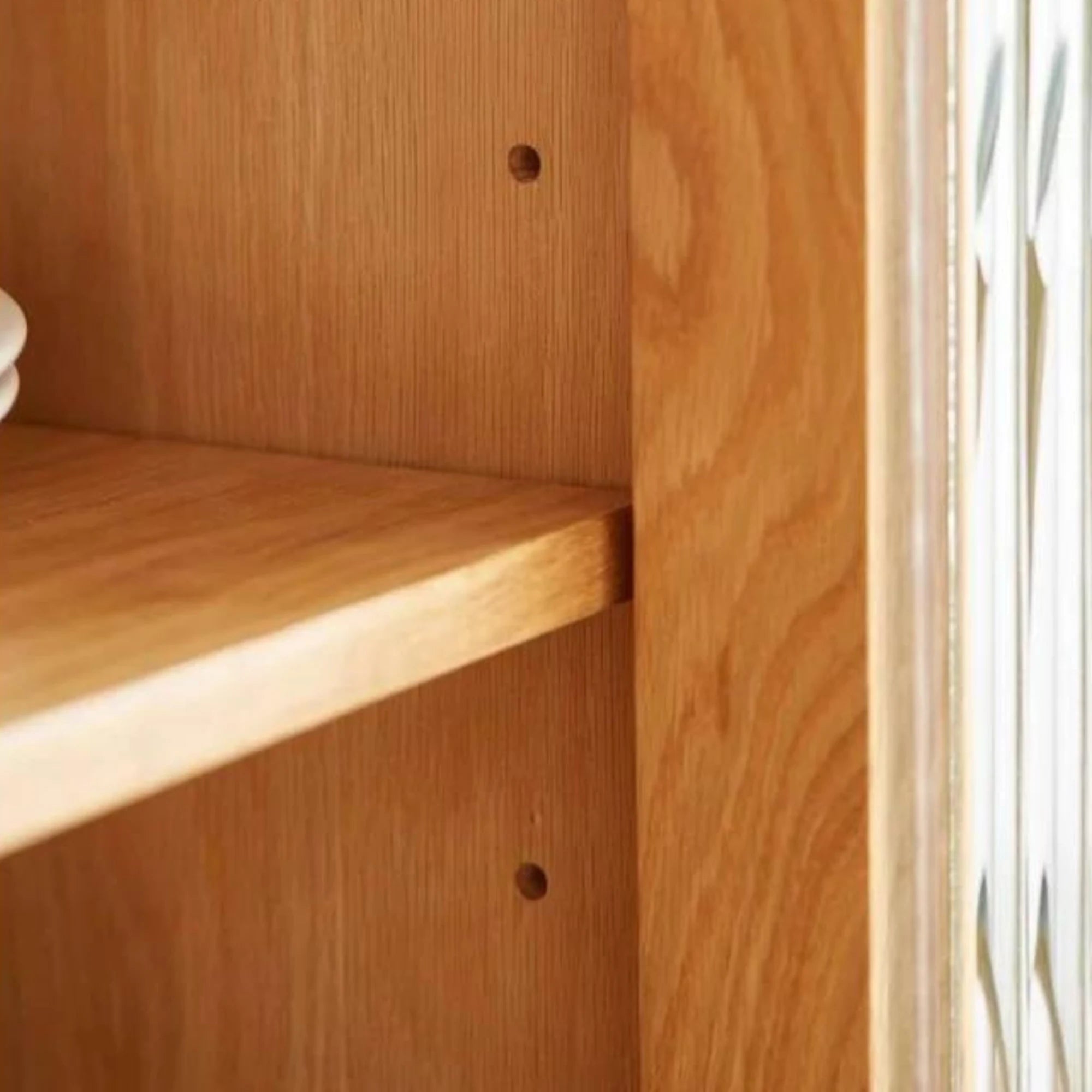 Solidwood Bailey Sideboard, 60x40X80CM, Natural Wood