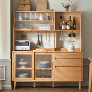 Solidwood Bailey Sideboard, 125x40x169CM, Natural Wood