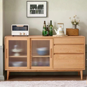 Solidwood Bailey Sideboard, 125x40x81CM, Natural Wood