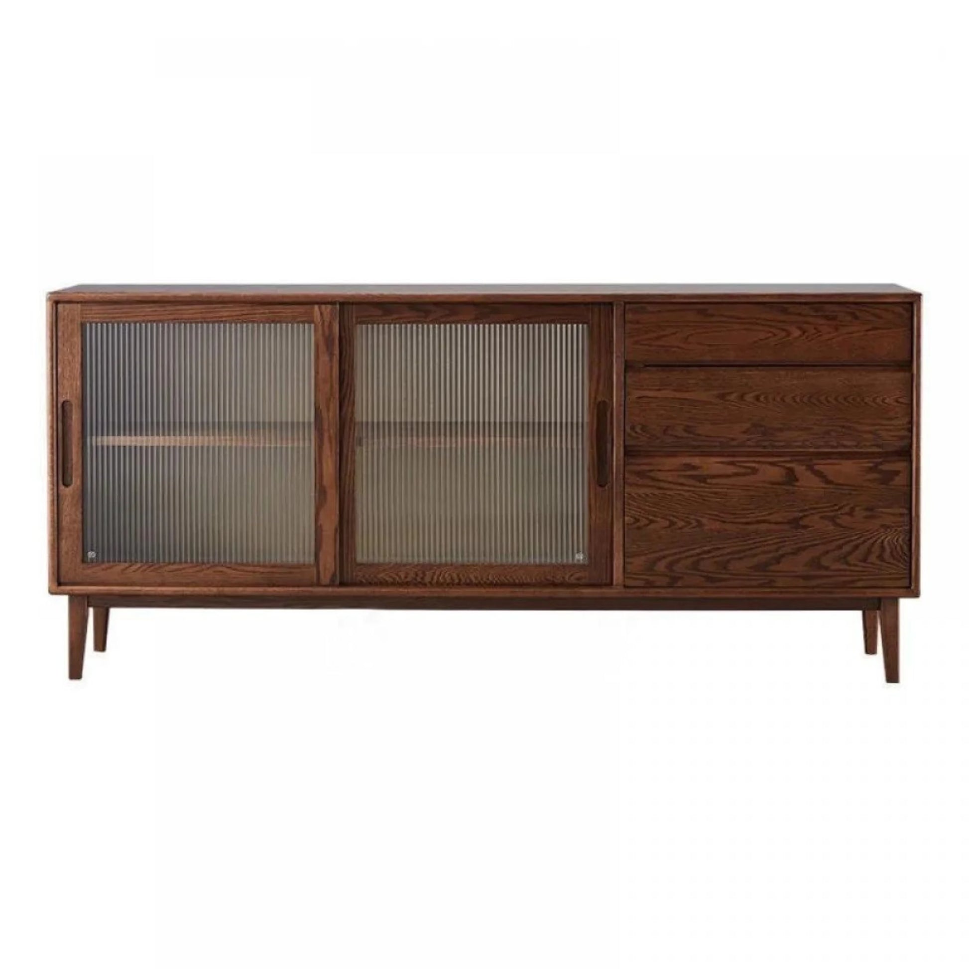 Solidwood Bailey Sideboard, 125x40x81CM, Dark Wood