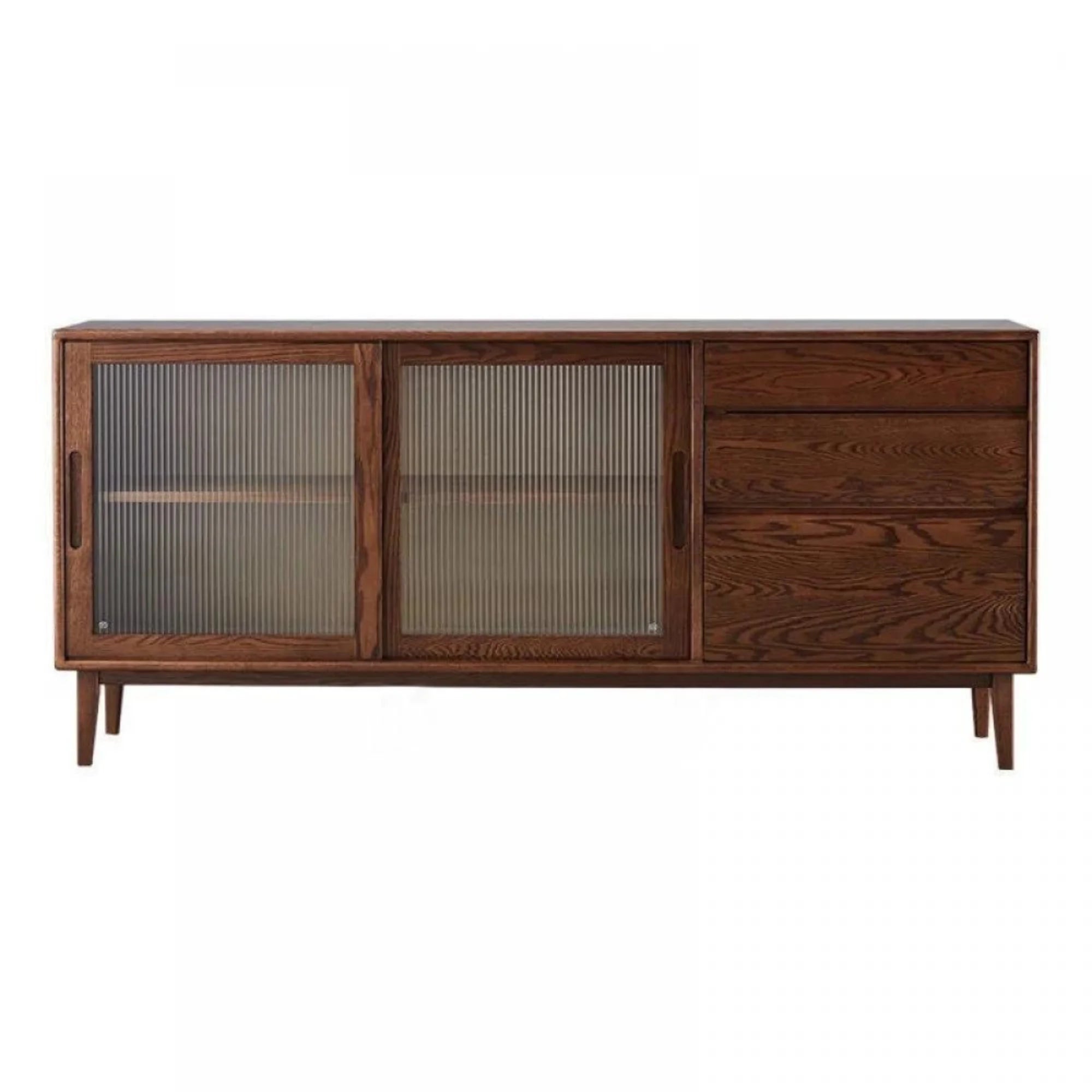 Solidwood Bailey Sideboard, 125x40x81CM, Dark Wood