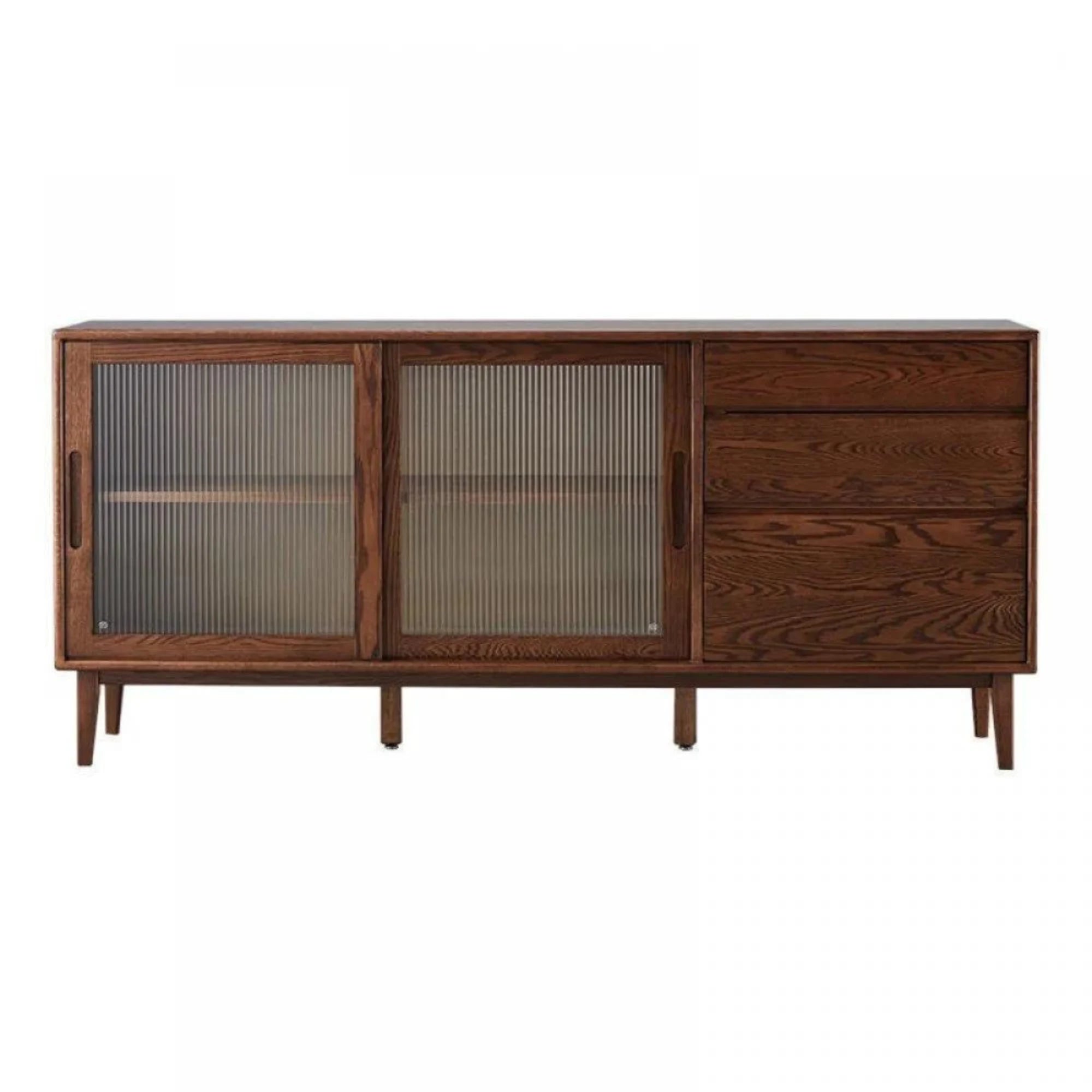 Solidwood Bailey Sideboard, 180x40x81CM, Dark Wood