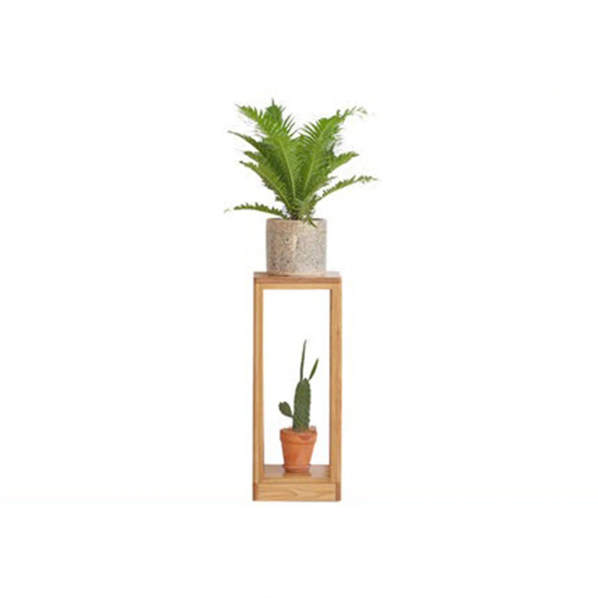 Solidwood Berlin Plant Stand, 30x30x76cm, Natural Wood