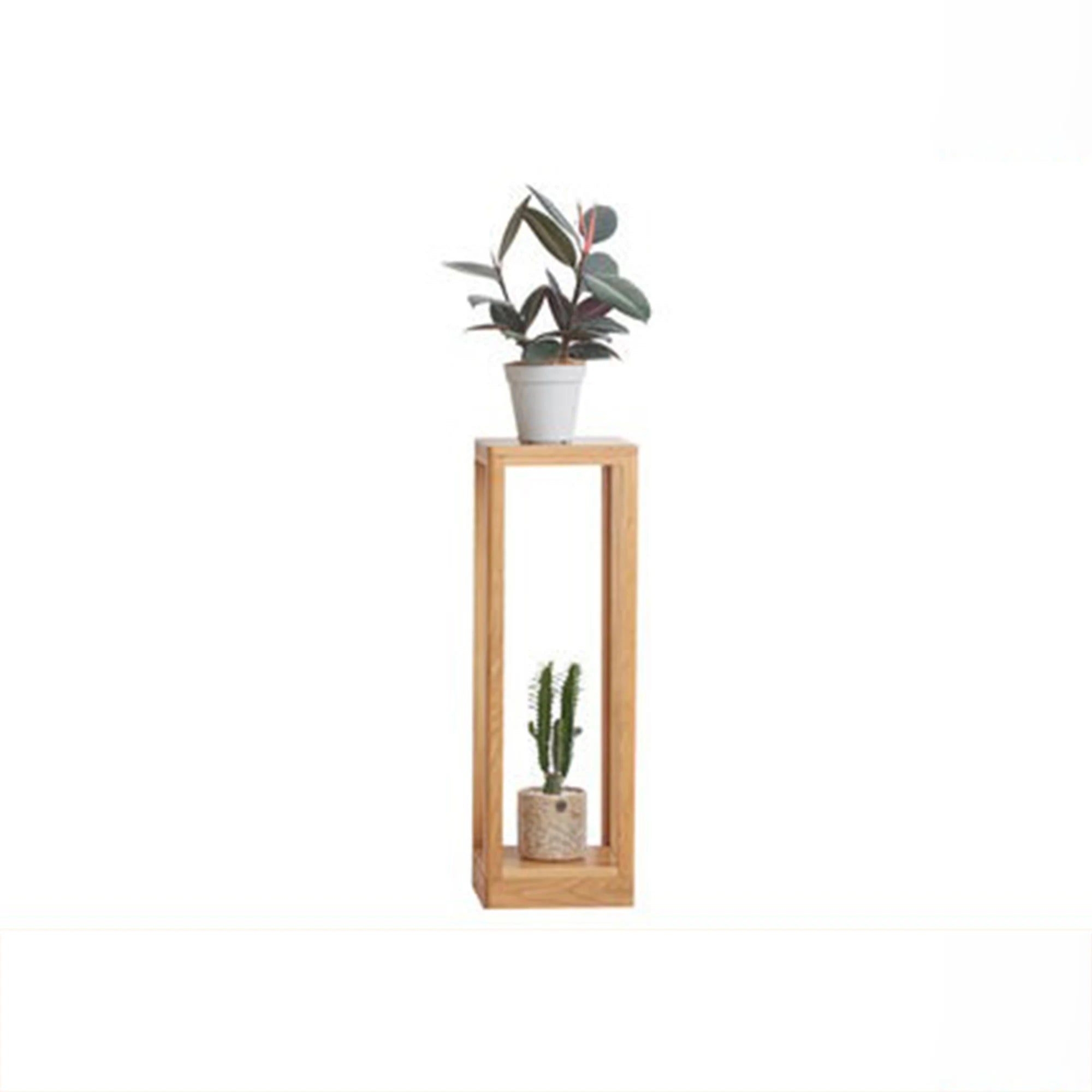 Solidwood Berlin Plant Stand, 30x30x92cm, Natural Wood