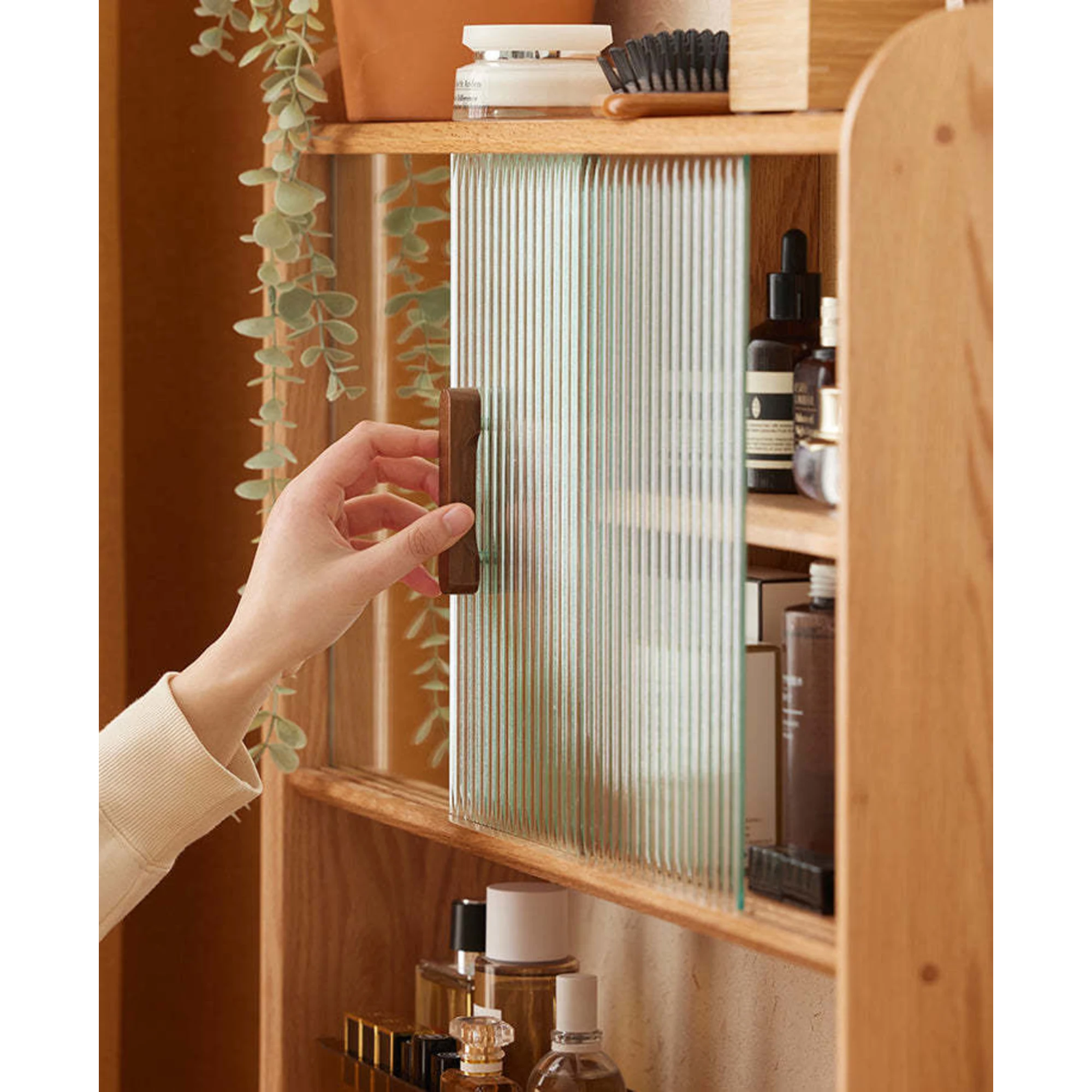 Solidwood Danya Dressing Table, 55x42CM, Natural Wood