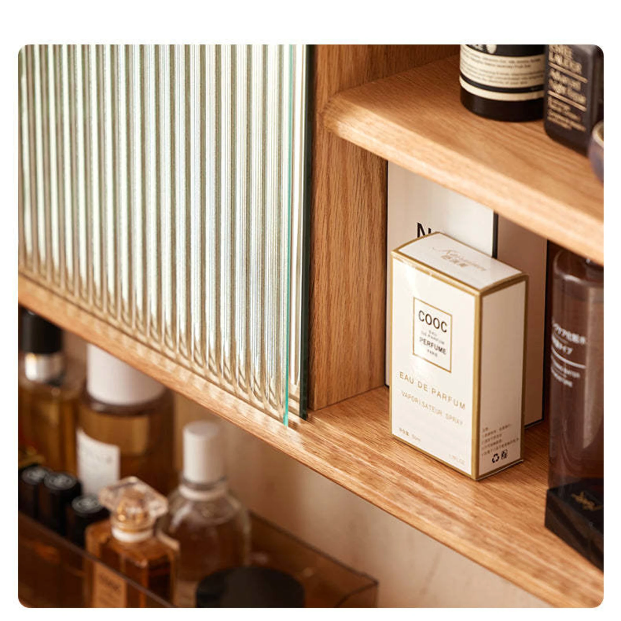 Solidwood Danya Dressing Table, 55x42CM, Natural Wood