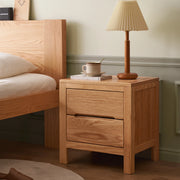 Solidwood Edinburgh Bedside Table, 47x37x50cm, Natural Wood
