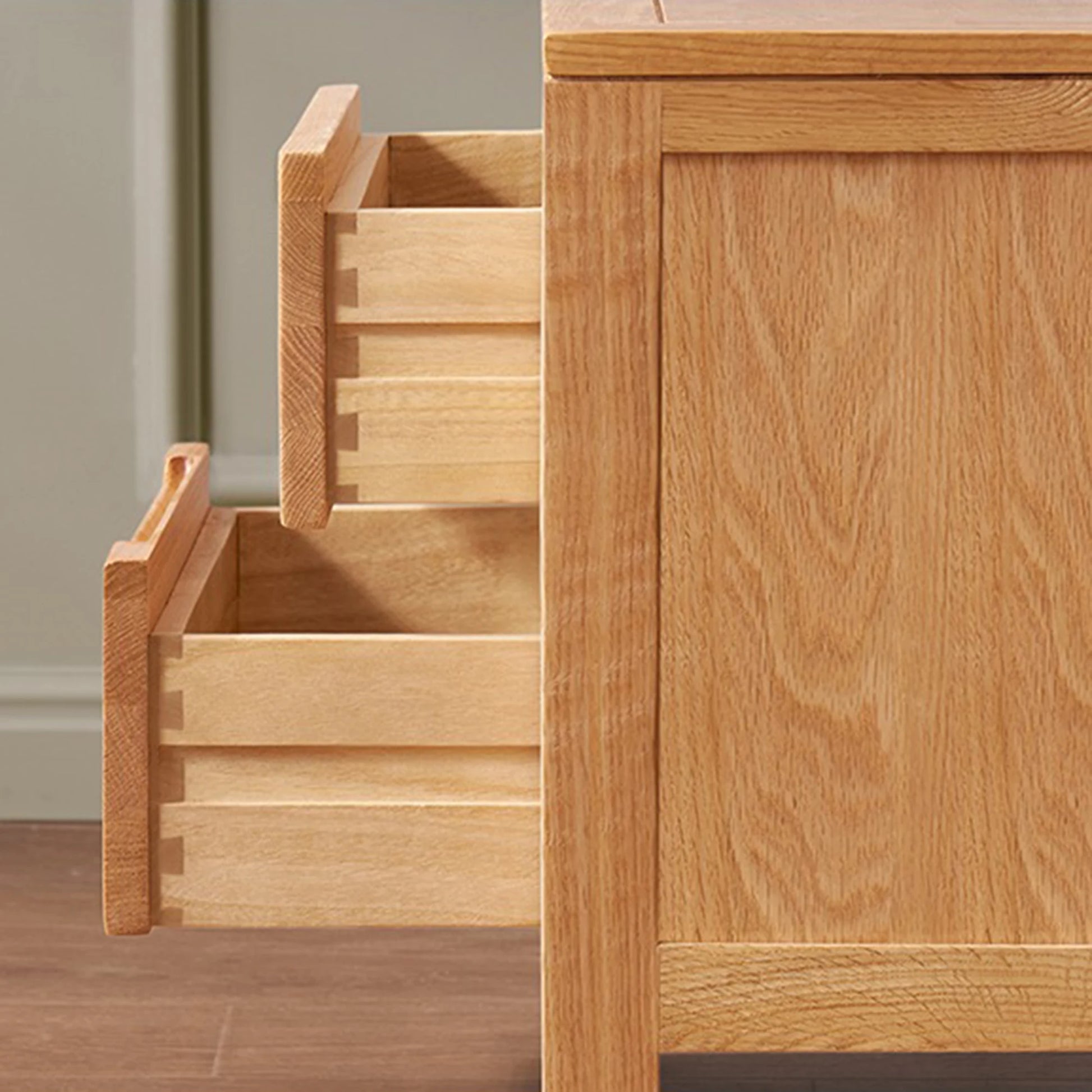 Solidwood Edinburgh Bedside Table, 47x37x50cm, Natural Wood
