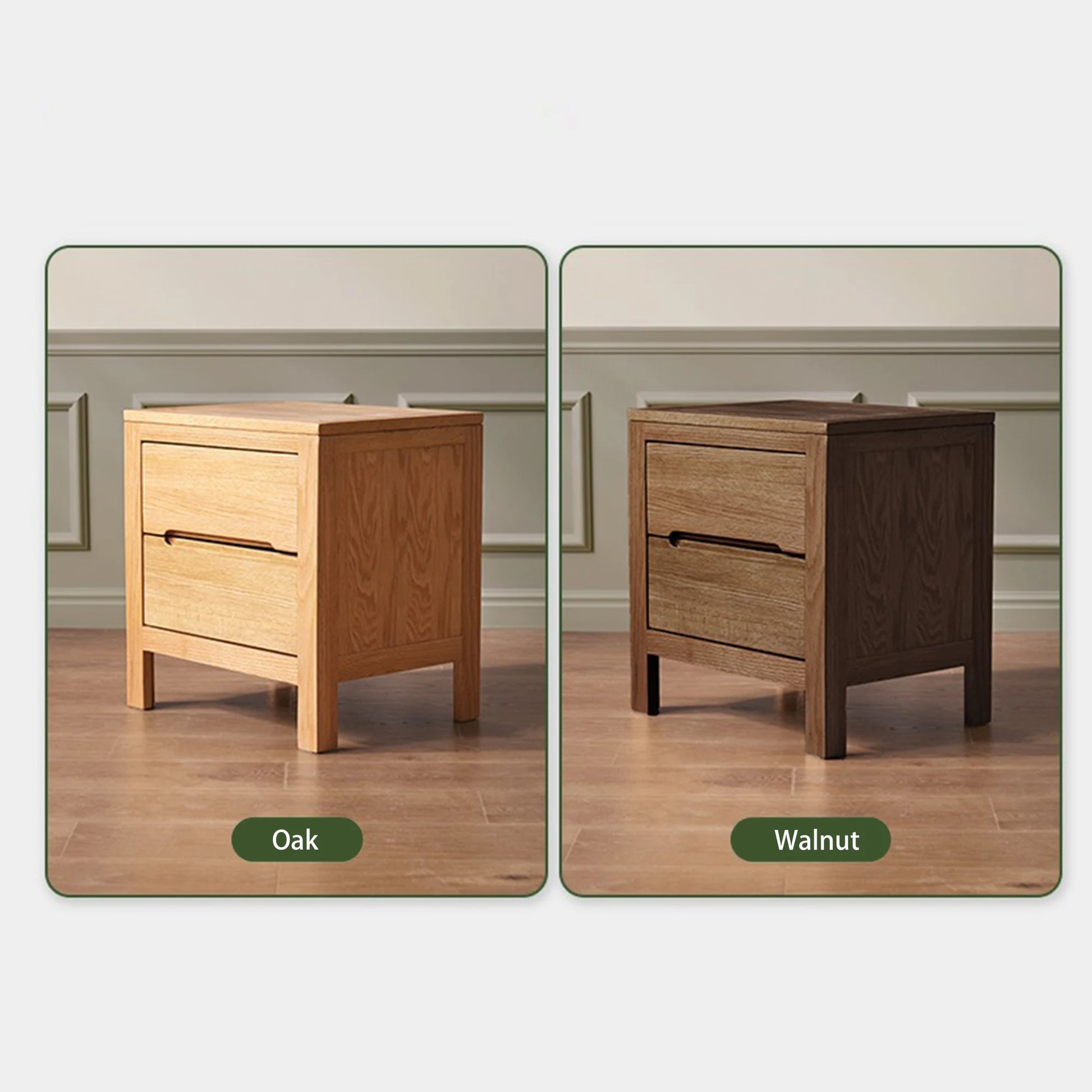 Solidwood Edinburgh Bedside Table, 47x37x50cm, Natural Wood