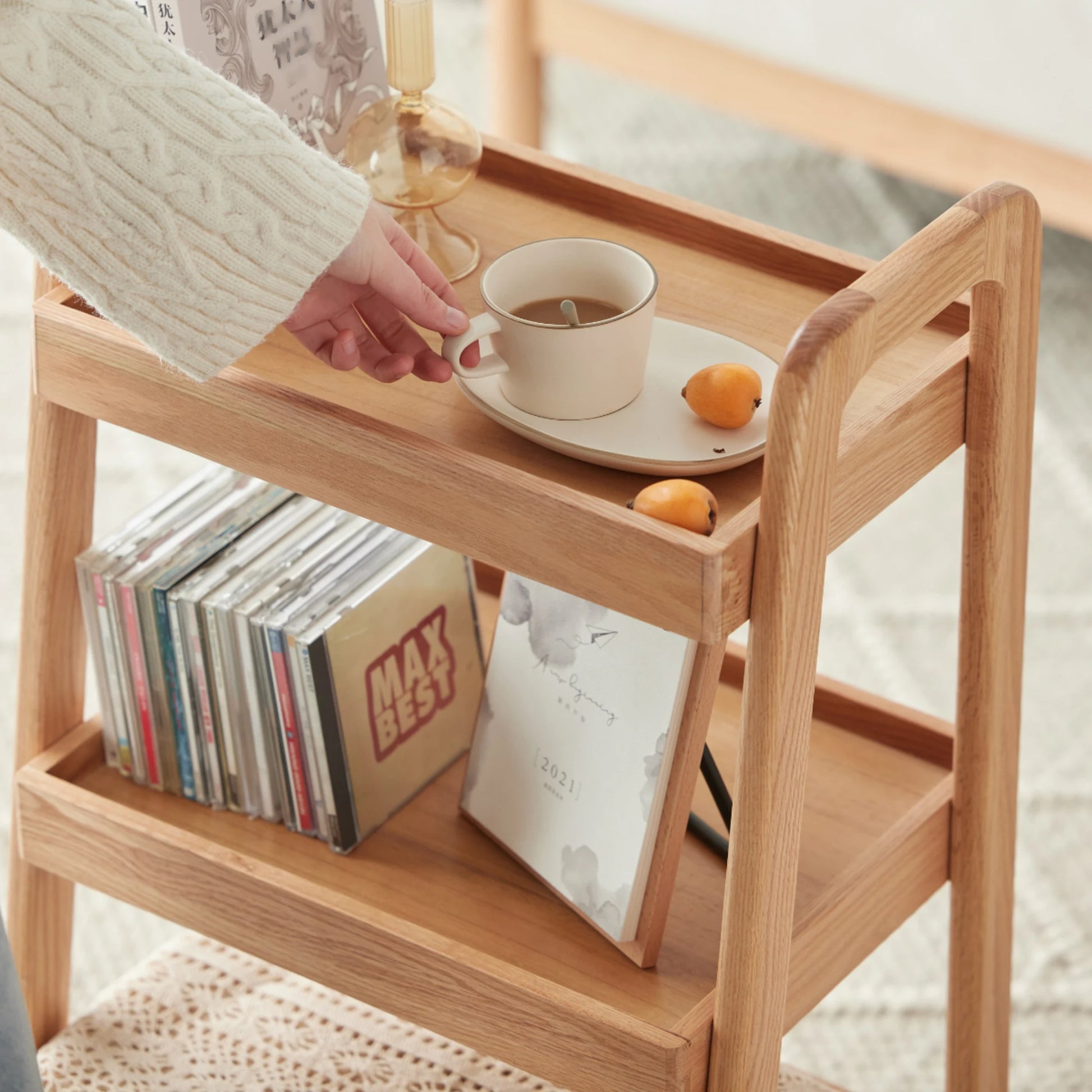 Solidwood Fuji Shelving Unit 3-Tier