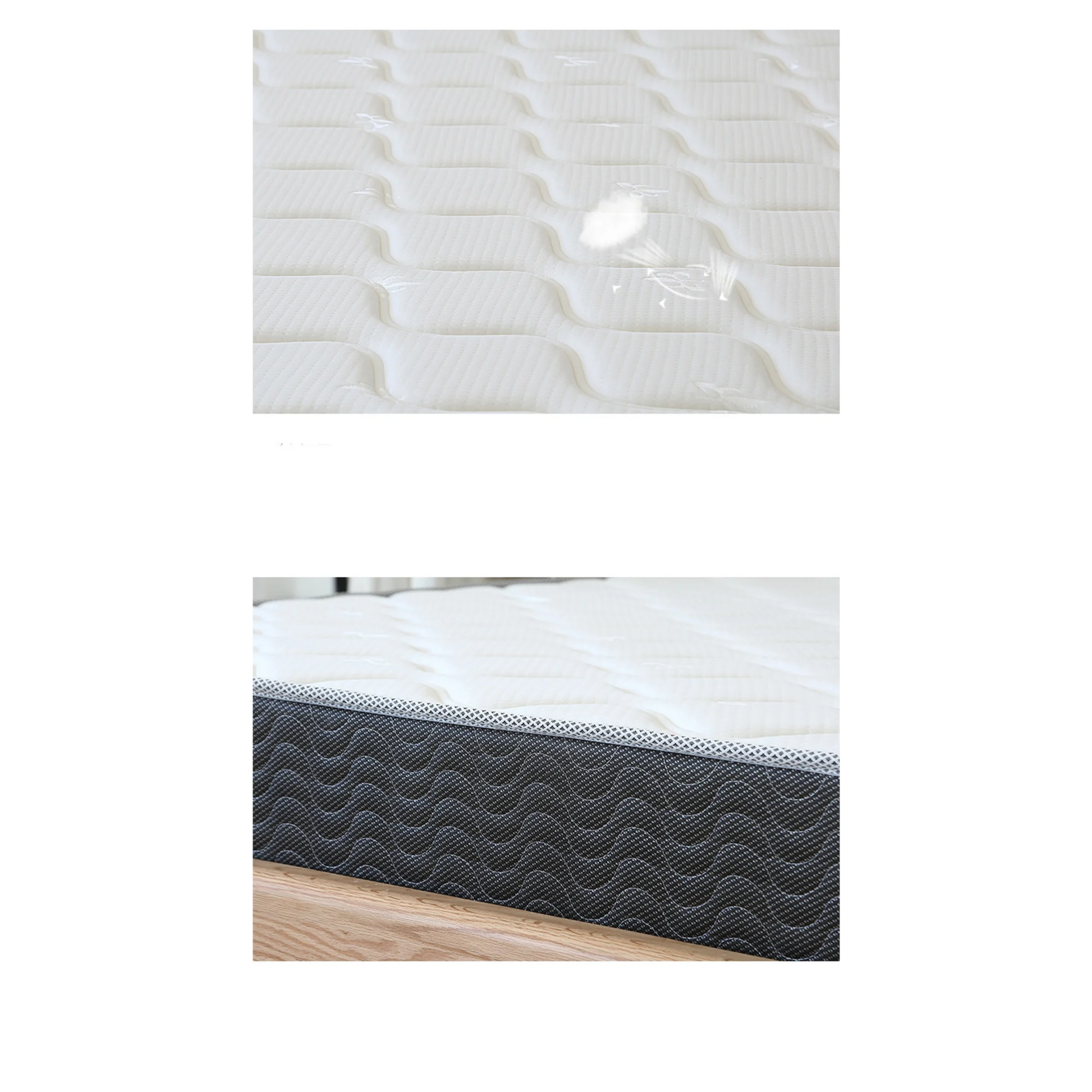 Solidwood Simeng Spring Mattress, Extra-Firm, White, Grey