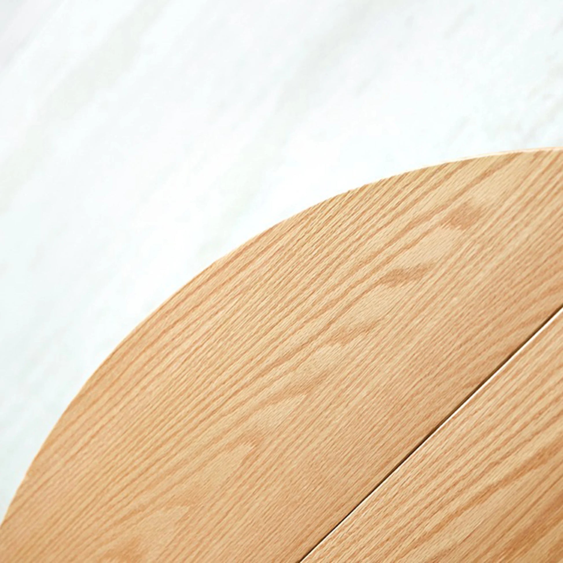 Solidwood Norway Folding Dining Table, Round, Natural Wood