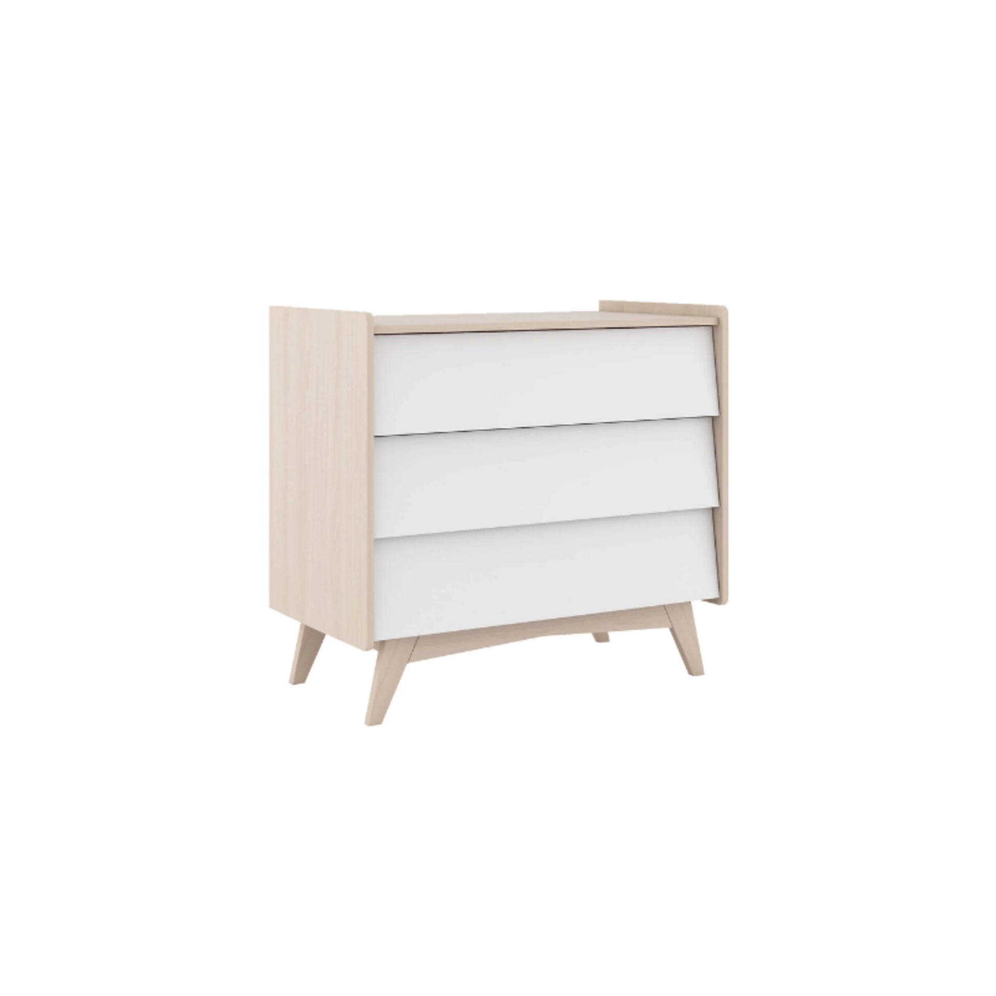 Alpaka Kaia Kids Chest of 3 Drawers, White,  93x55.5x100cm