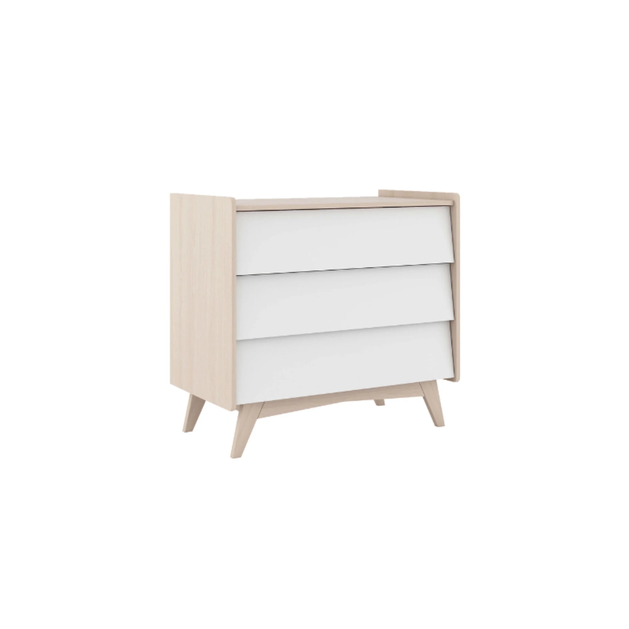 Alpaka Kaia Kids Chest of 3 Drawers, White,  93x55.5x100cm
