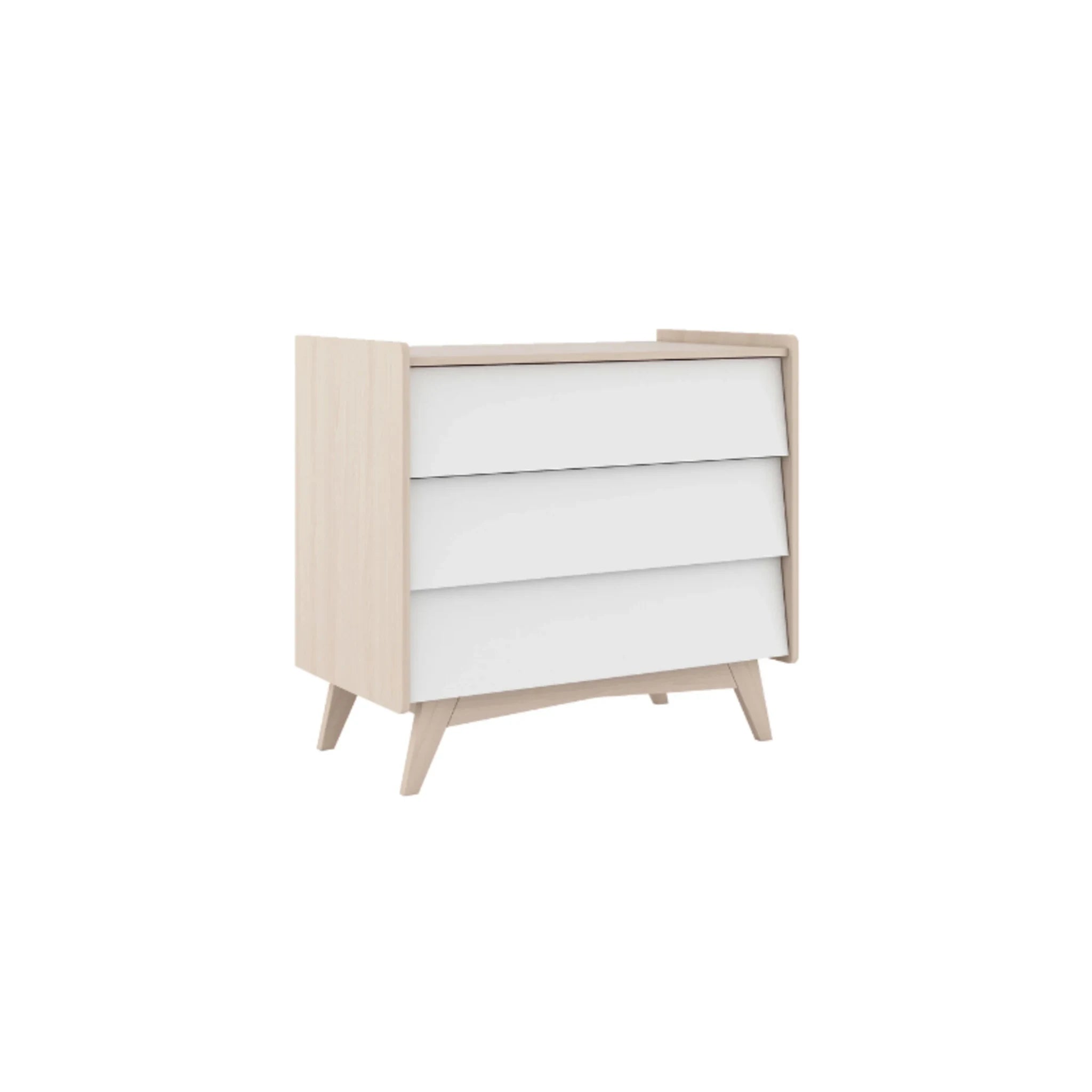 Alpaka Kaia Kids Chest of 3 Drawers, White,  93x55.5x100cm