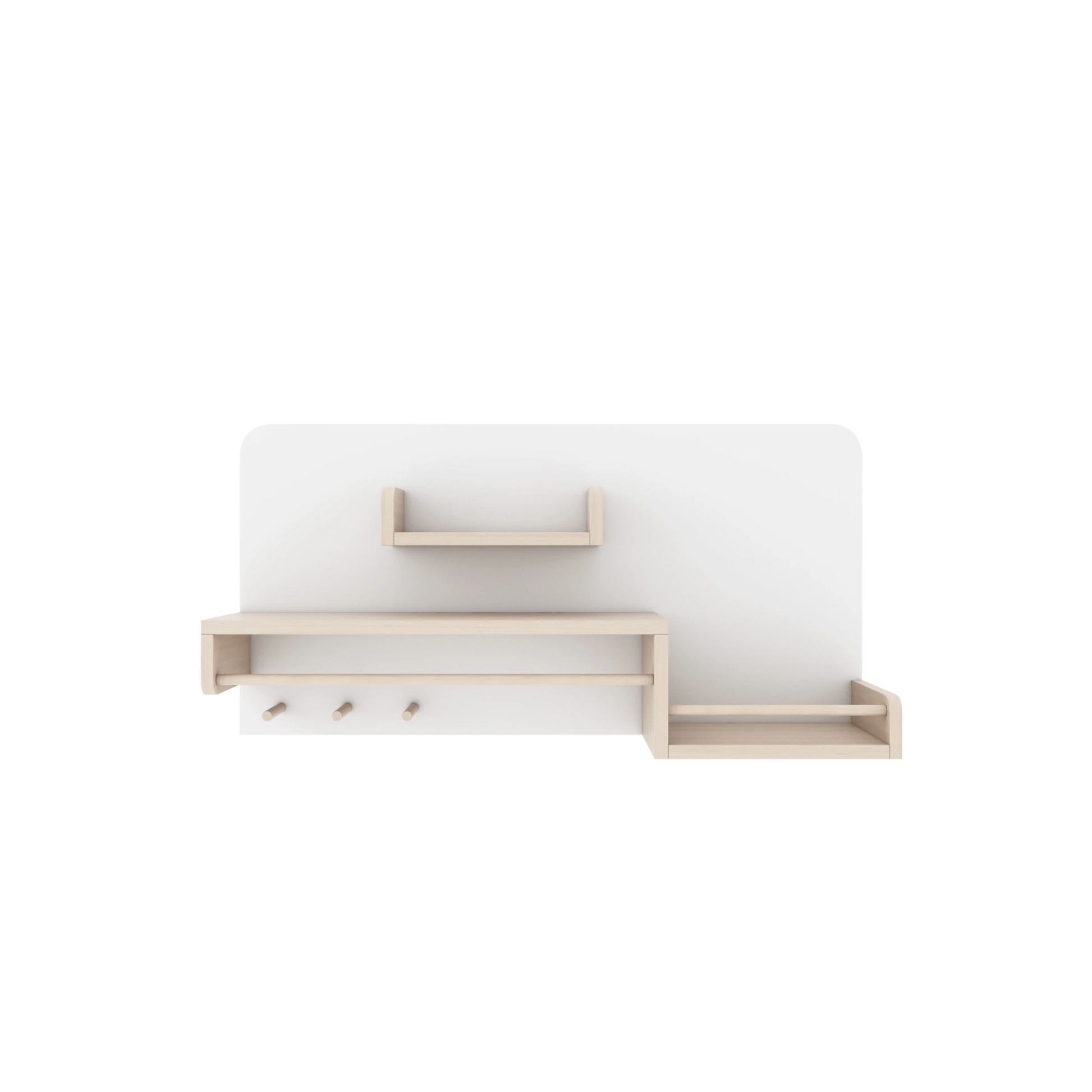 Alpaka Kaia Kids Hanging Shelf, White, 90x21.5x45cm