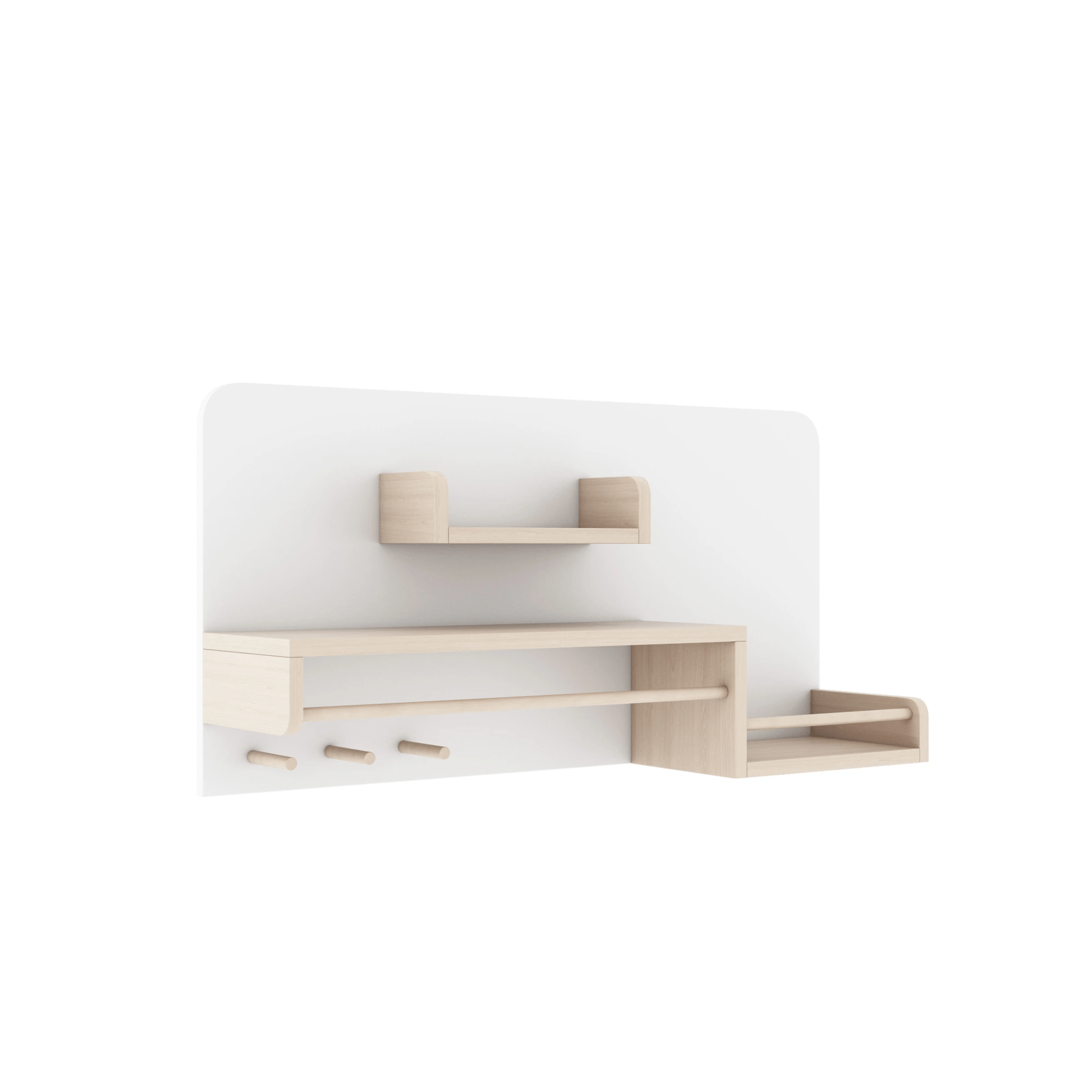 Alpaka Kaia Kids Hanging Shelf, White, 90x21.5x45cm