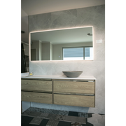 Aruvo ArledRectangle LED Acrylic Frame Bathroom Mirror with Demister 150cm