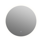 Aruvo Arled Round LED Acrylic Frame Bathroom Mirror with Demister 90cm