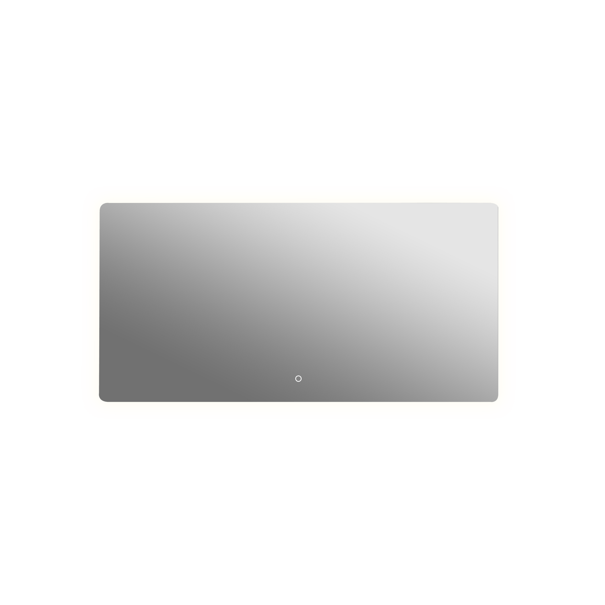 Aruvo Nfled Rectangle Frameless Bathroom Mirror with LED 150cm