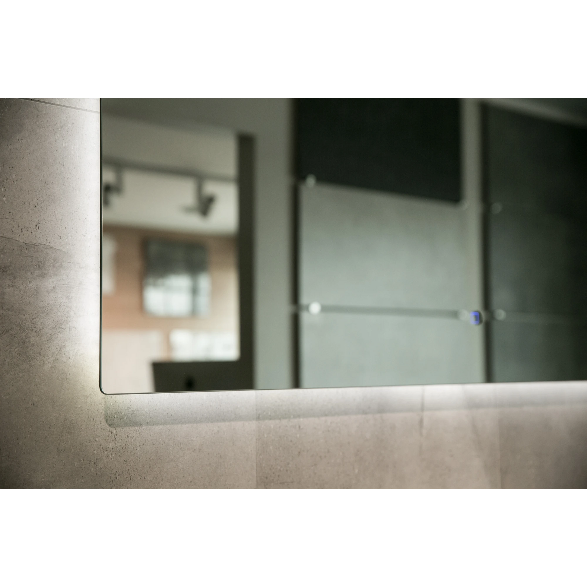 Aruvo Nfled Rectangle Frameless Bathroom Mirror with LED 150cm