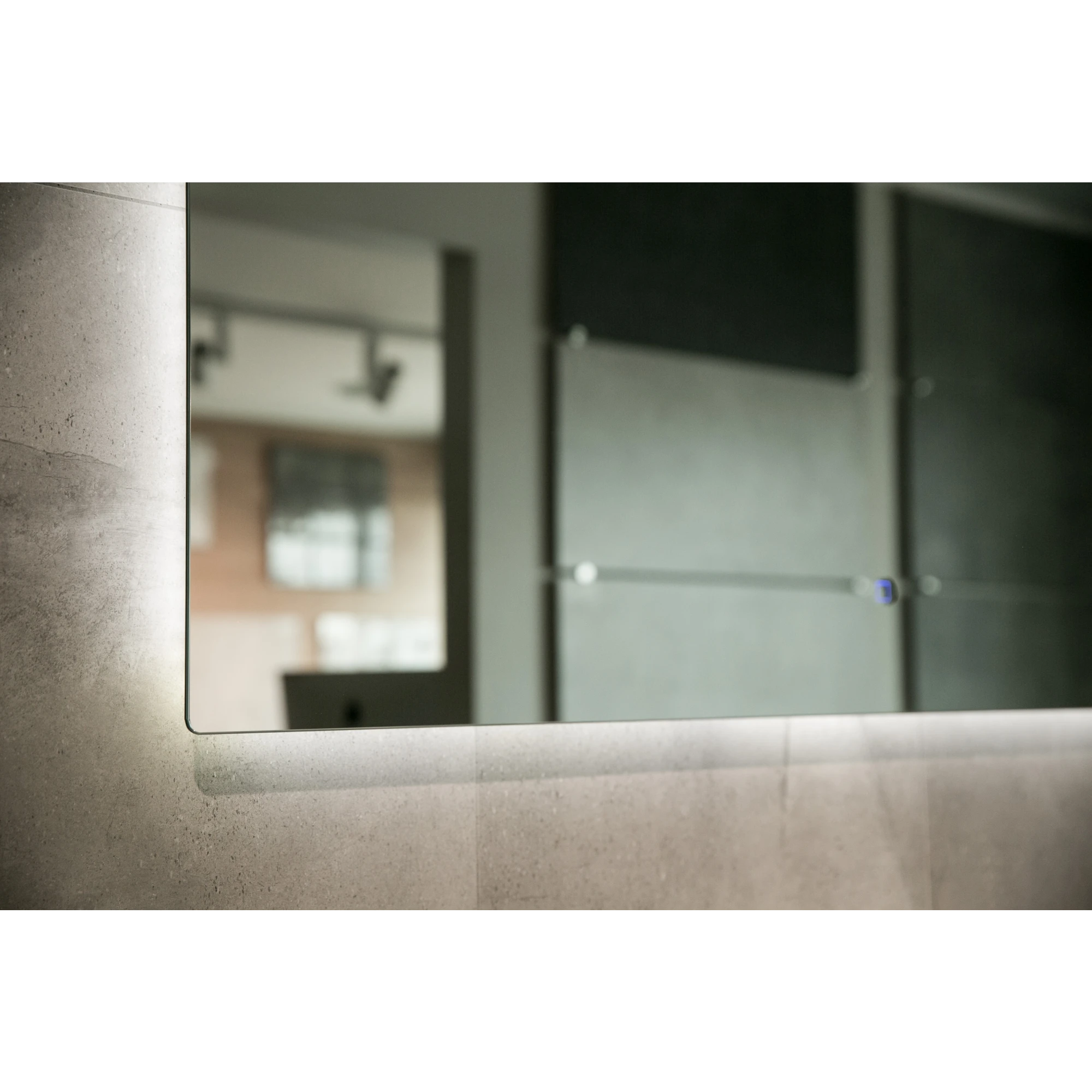 Aruvo Nfled Rectangle Frameless Bathroom Mirror with LED 150cm