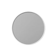 Aruvo Cstone Round Composite Stone Bathroom Mirror White 70cm