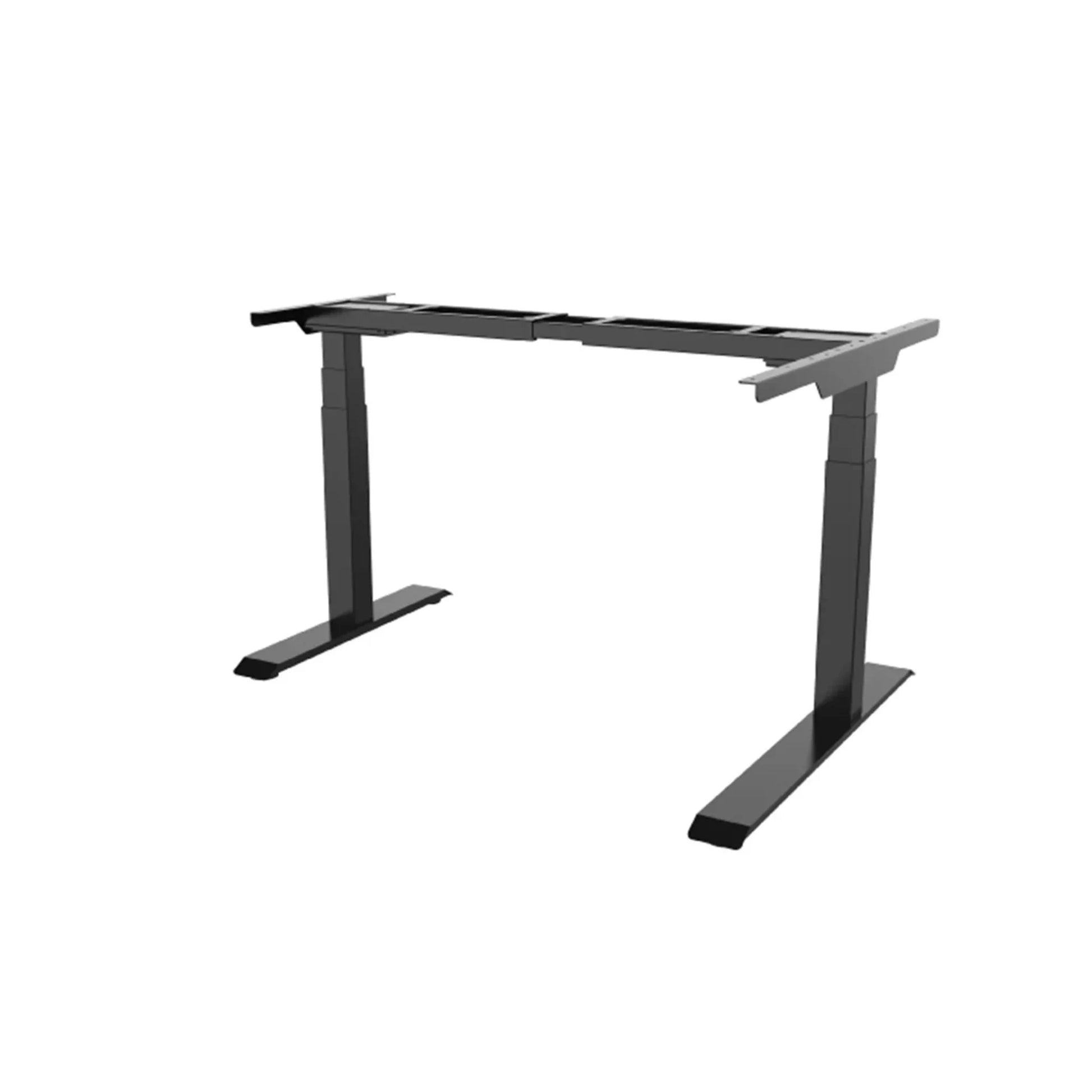 Loctek ET223DL L-Shape Ergonomic Standing Office Desk, Electric Height Adjustable With Dual Motors, 160x110x59.5cm, Black
