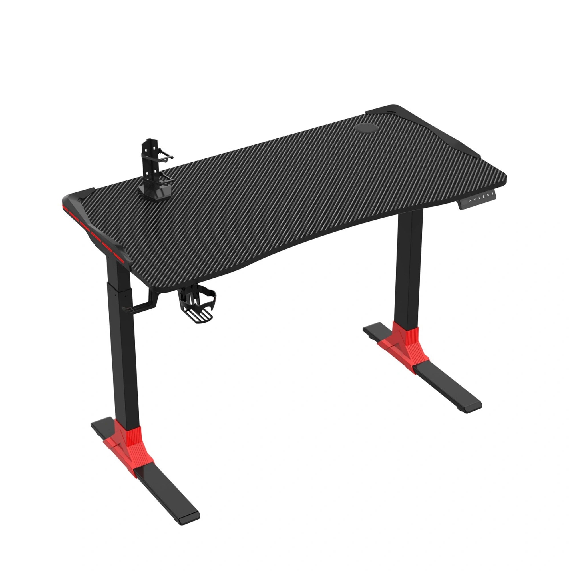 Loctek GET119-L Gaming Desk, Electric Height Adjustable, 120x60cm, Black