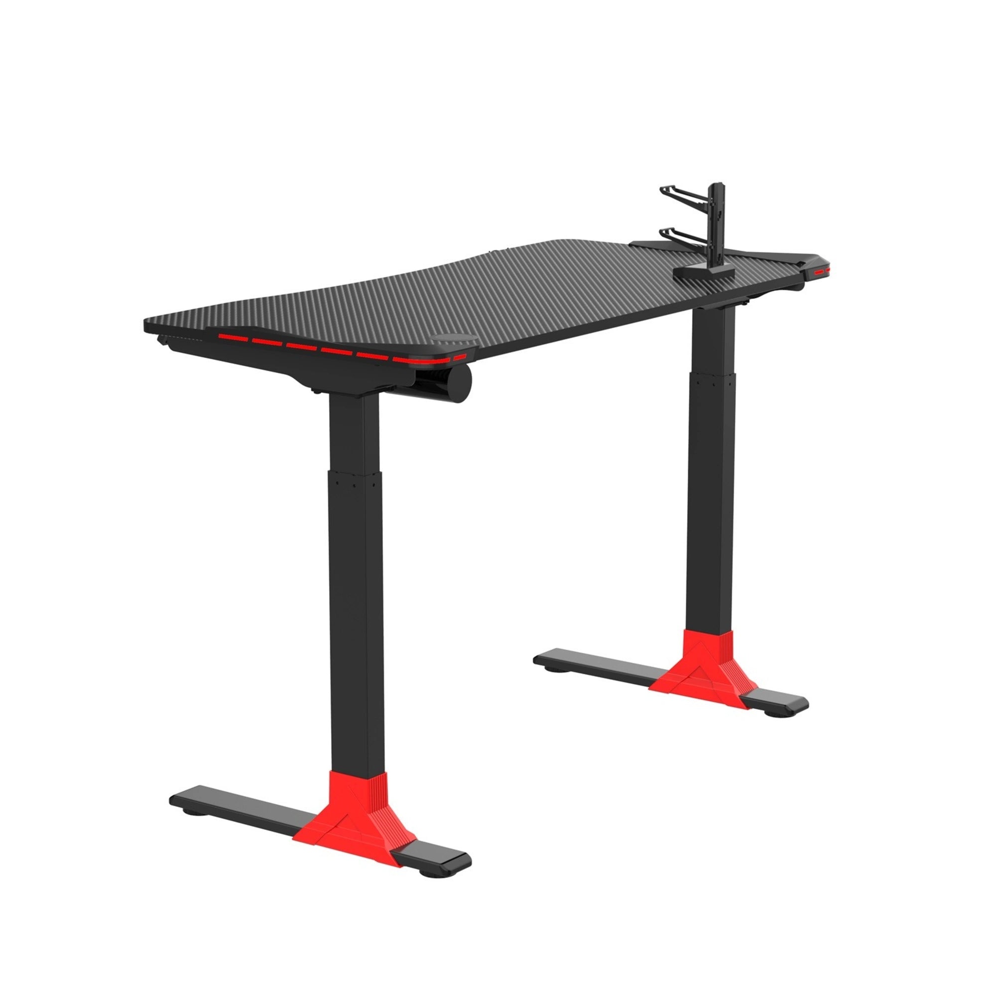 Loctek GET119-L Gaming Desk, Electric Height Adjustable, 120x60cm, Black