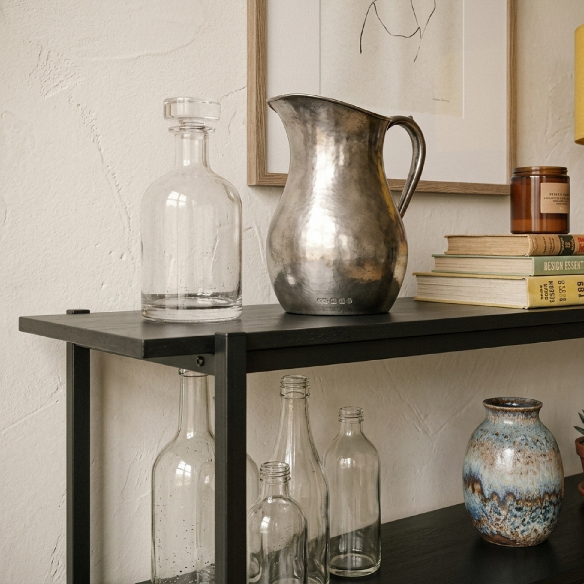 Hjem Design Aurex Shelving Unit, 94x27x114cm