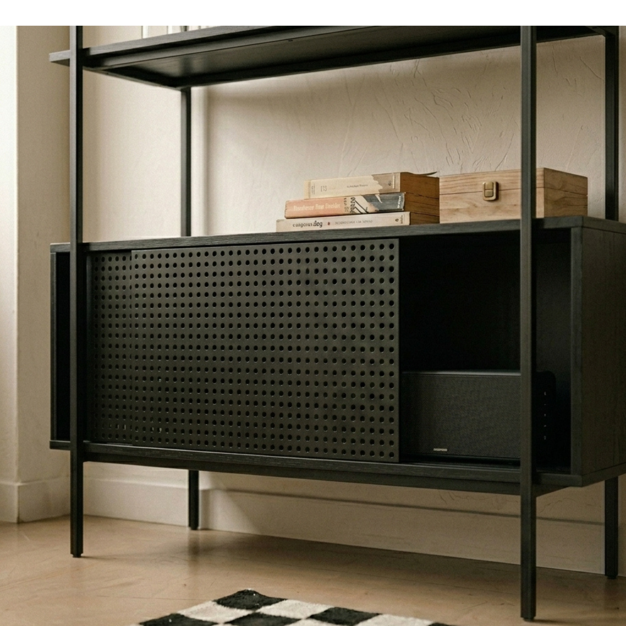 Hjem Design Aurex Shelving Unit, 94x27x114cm