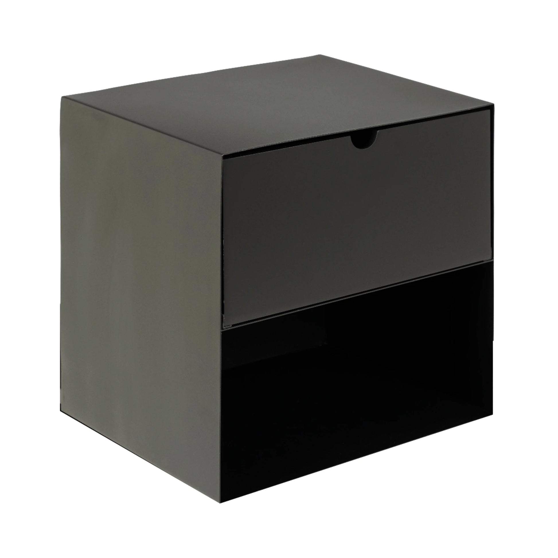 Hjem Design Jackson Bedside Table, Black