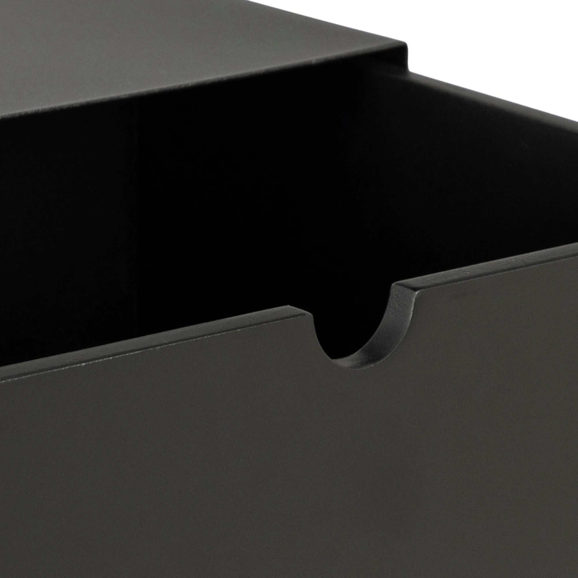 Hjem Design Jackson Bedside Table, Black