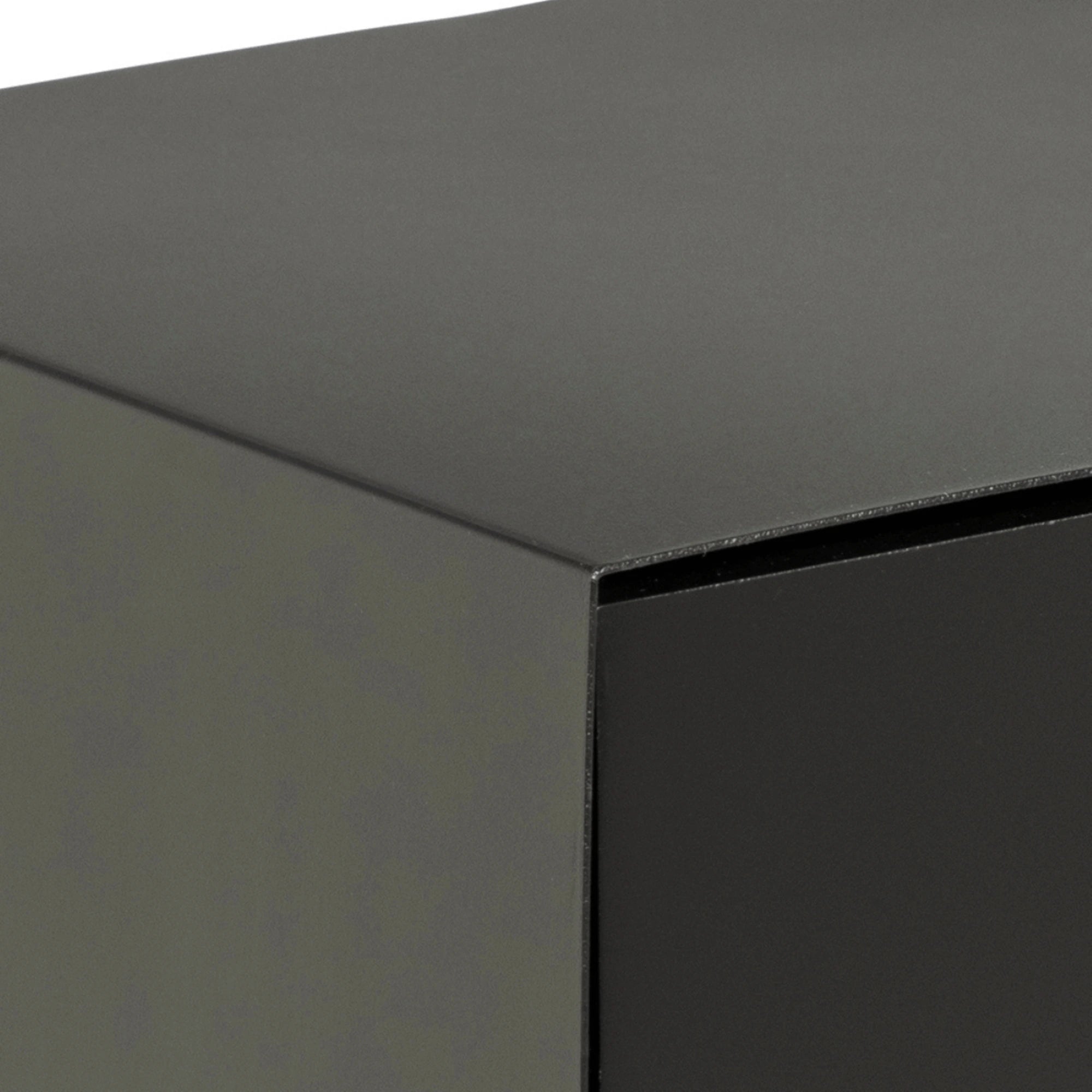 Hjem Design Jackson Bedside Table, Black
