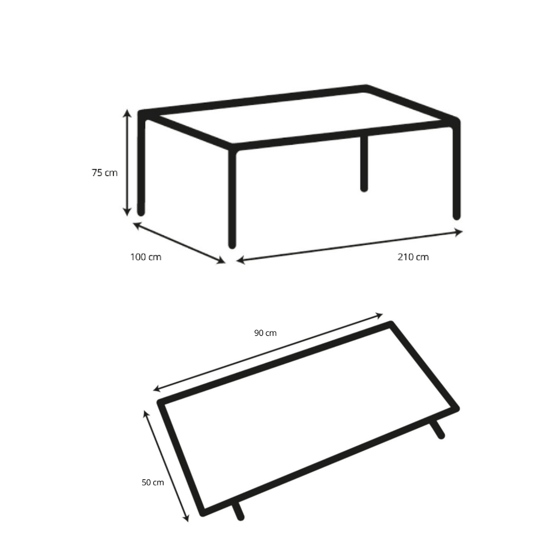 Hjem Design Trelan 12-Seater Dining Table with Extension Leaves