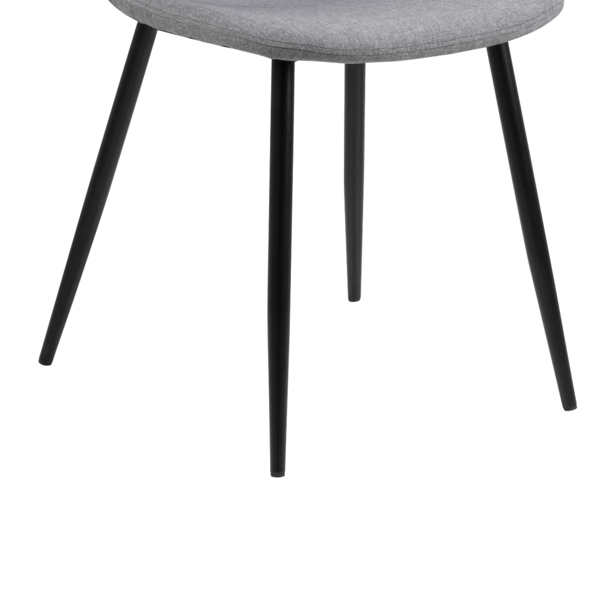 Hjem Design Verna Dining Chair, Light Grey, Set of 4