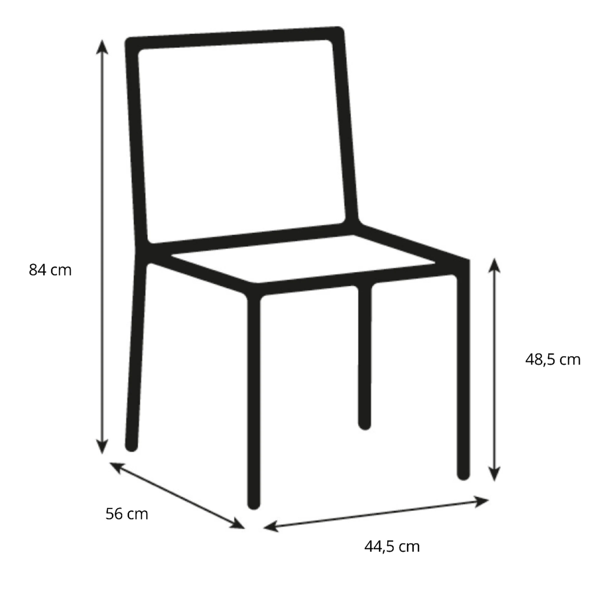 Hjem Design Verna Dining Chair, Light Grey, Set of 4