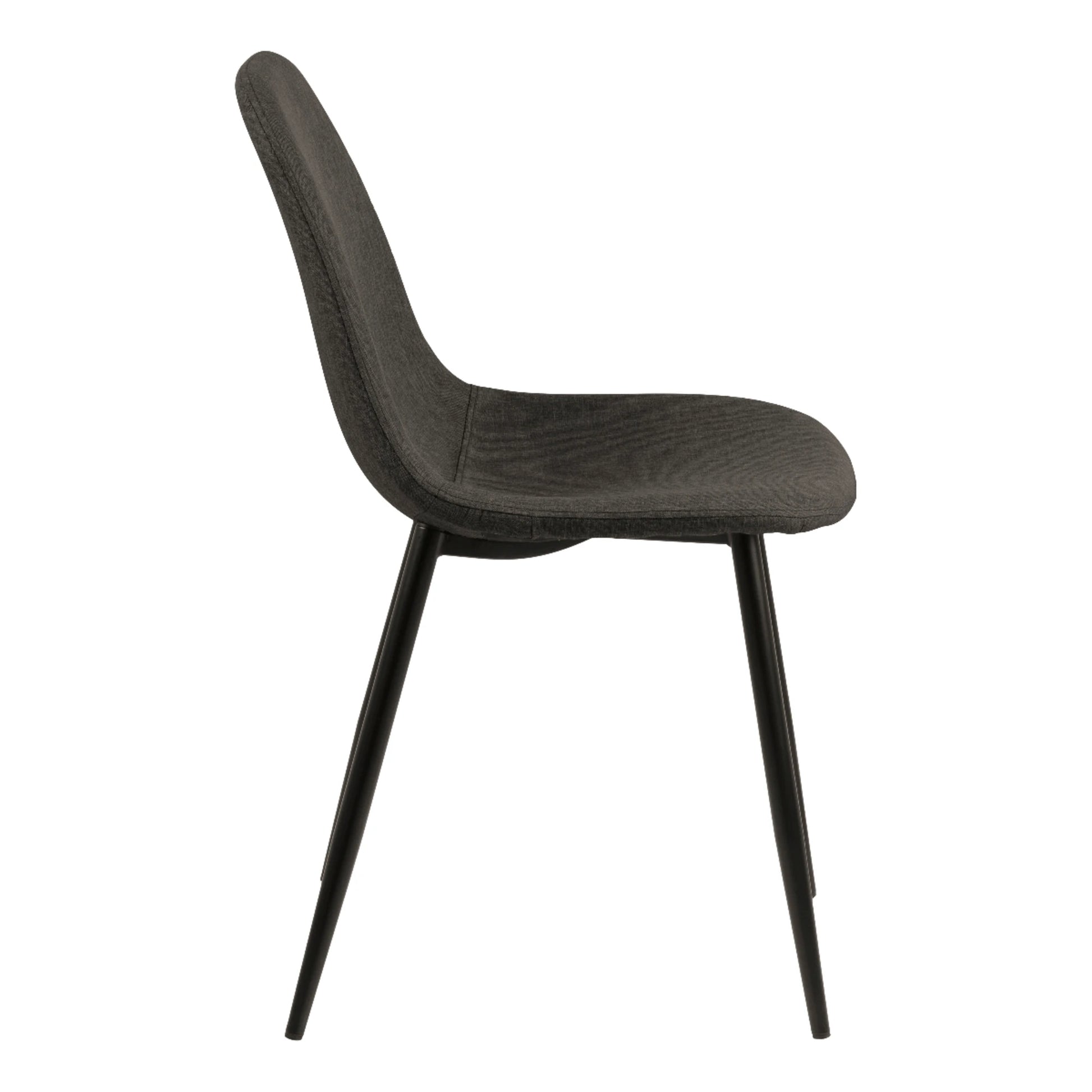 Hjem Design Verna Dining Chair, Grey, Set of 4