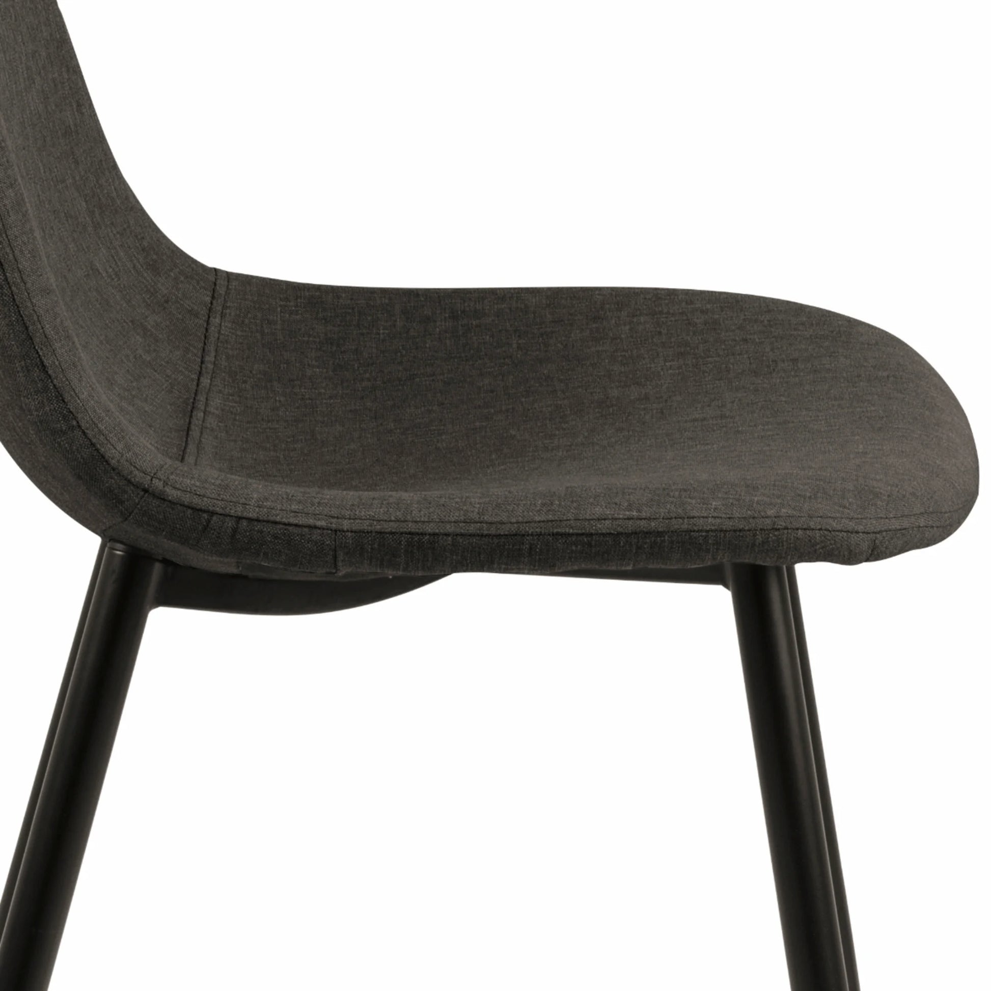 Hjem Design Verna Dining Chair, Grey, Set of 4