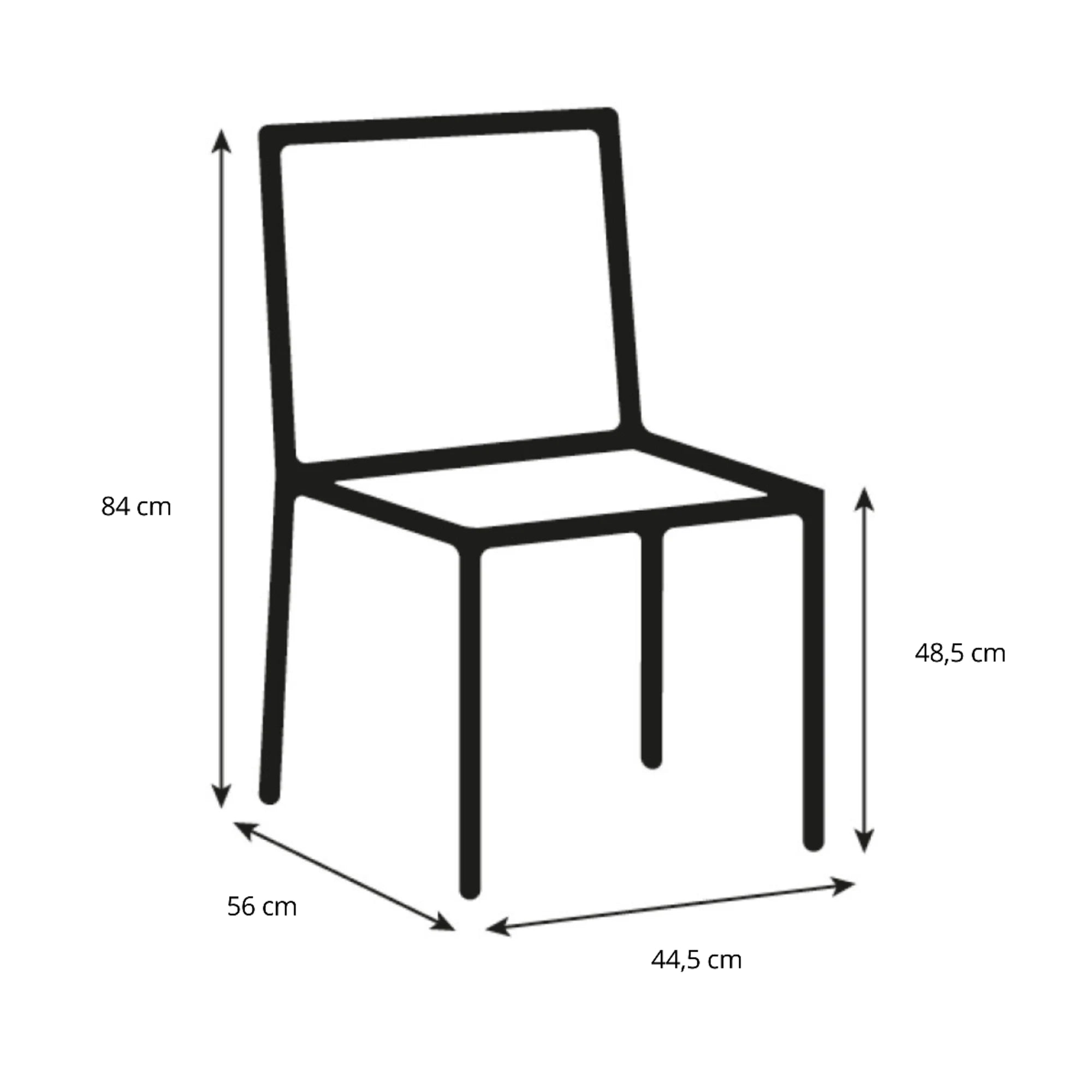 Hjem Design Verna Dining Chair, Grey, Set of 4