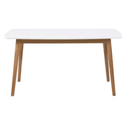 Hjem Design Yuno 4-Seater Dining Table, White