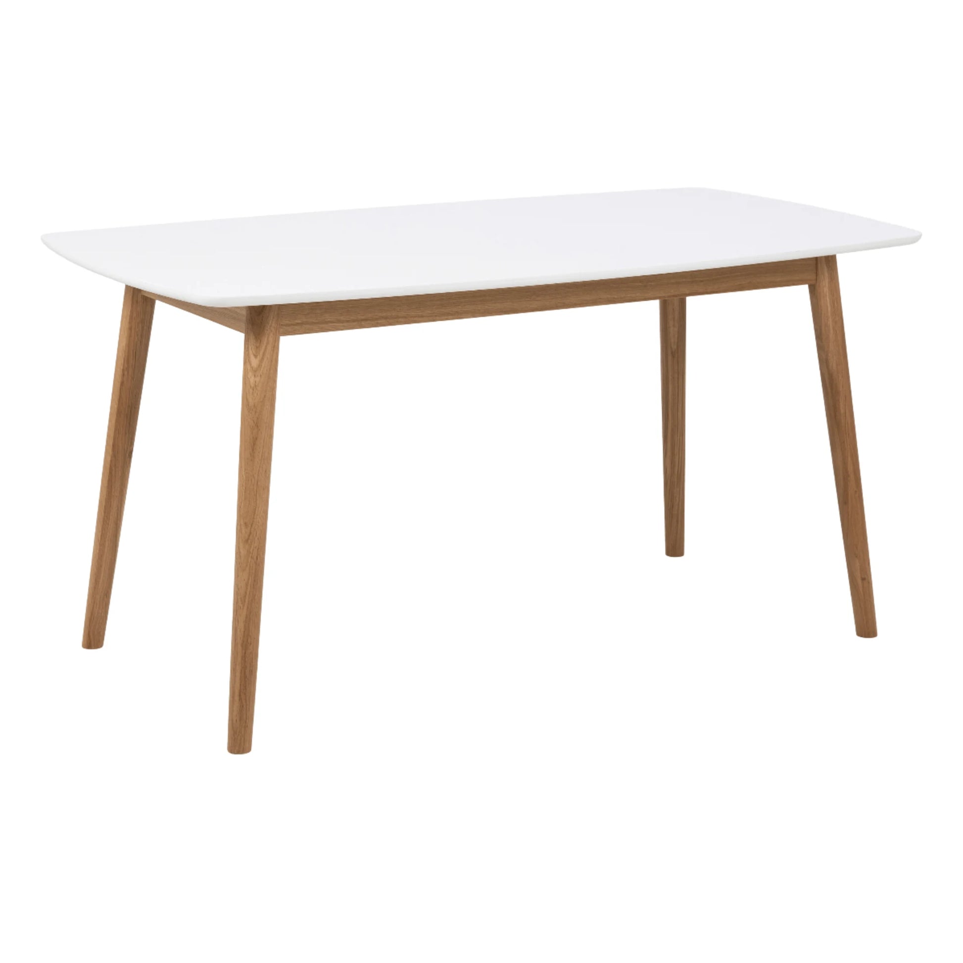 Hjem Design Yuno 4-Seater Dining Table, White