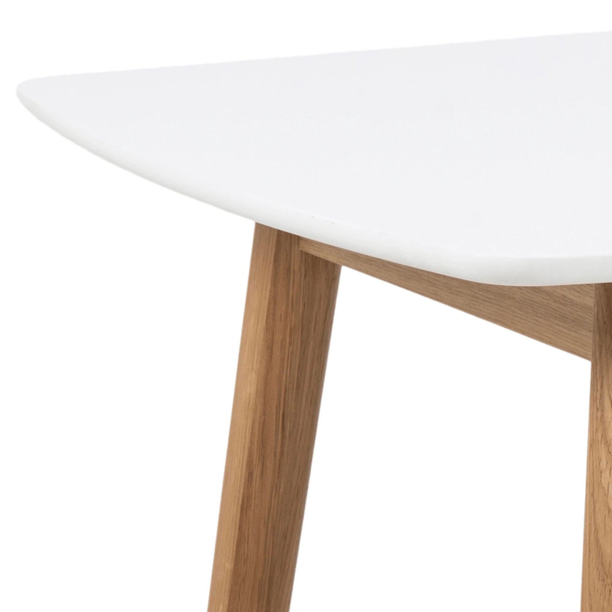 Hjem Design Yuno 4-Seater Dining Table, White