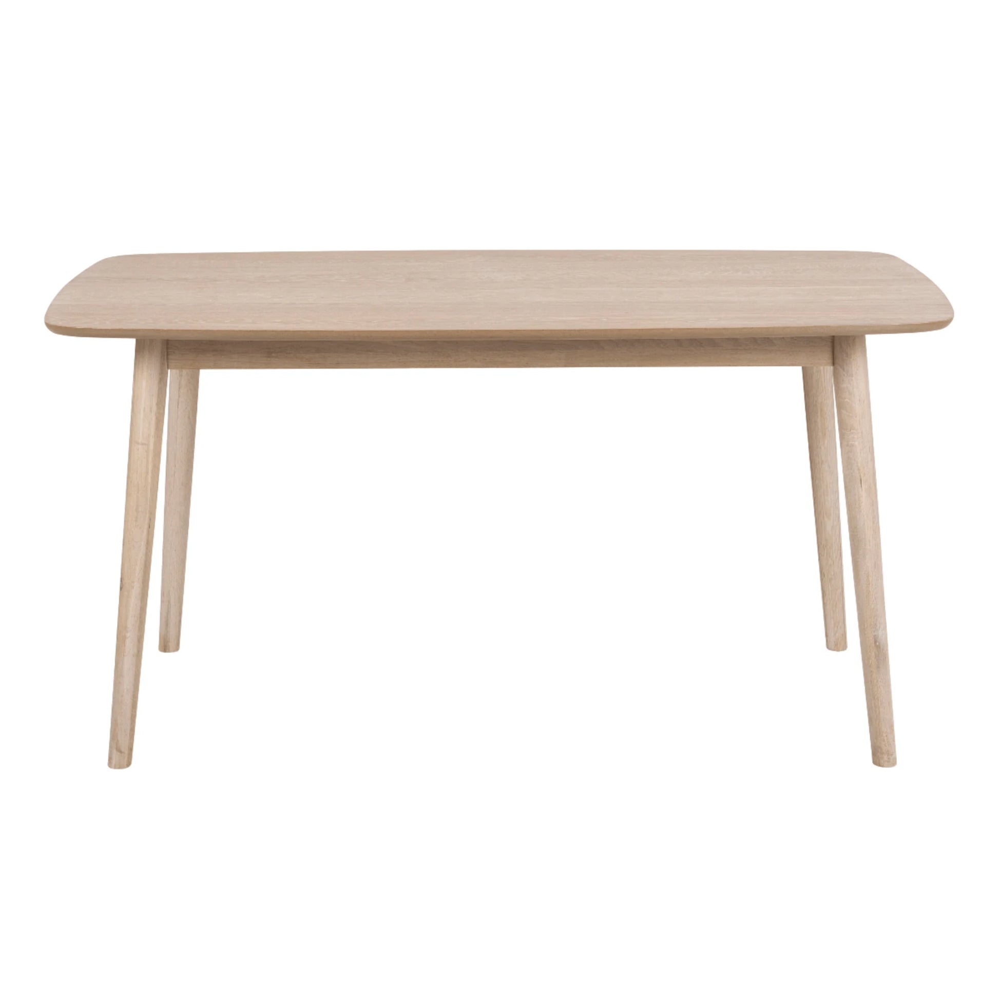 Hjem Design Yuno 4-Seater Dining Table, Natural Wood