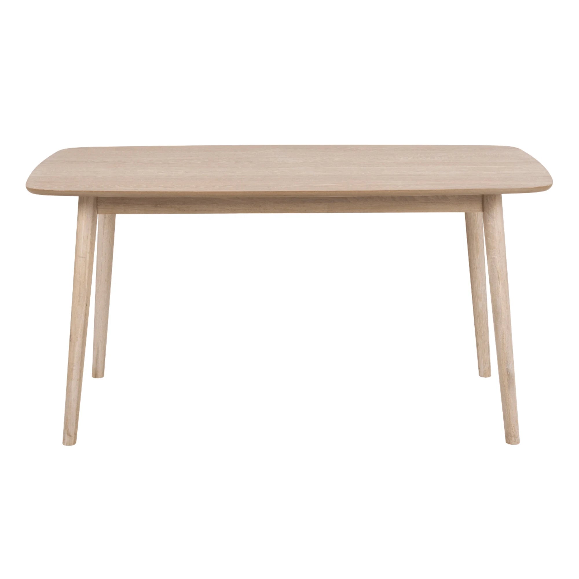 Hjem Design Yuno 4-Seater Dining Table, Natural Wood