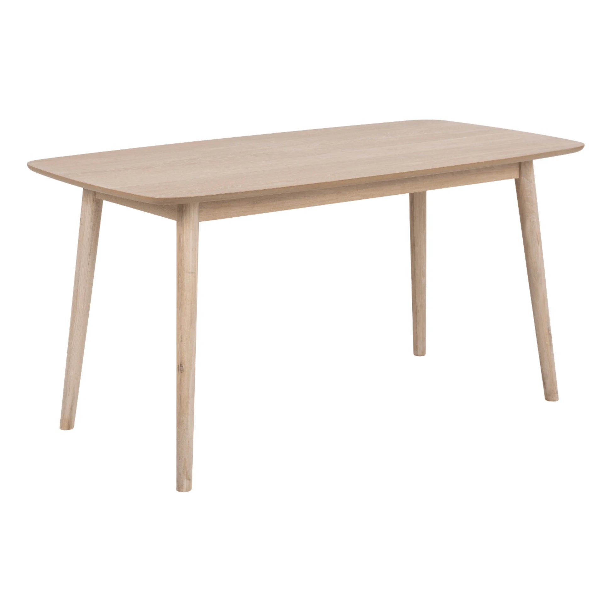 Hjem Design Yuno 4-Seater Dining Table, Natural Wood